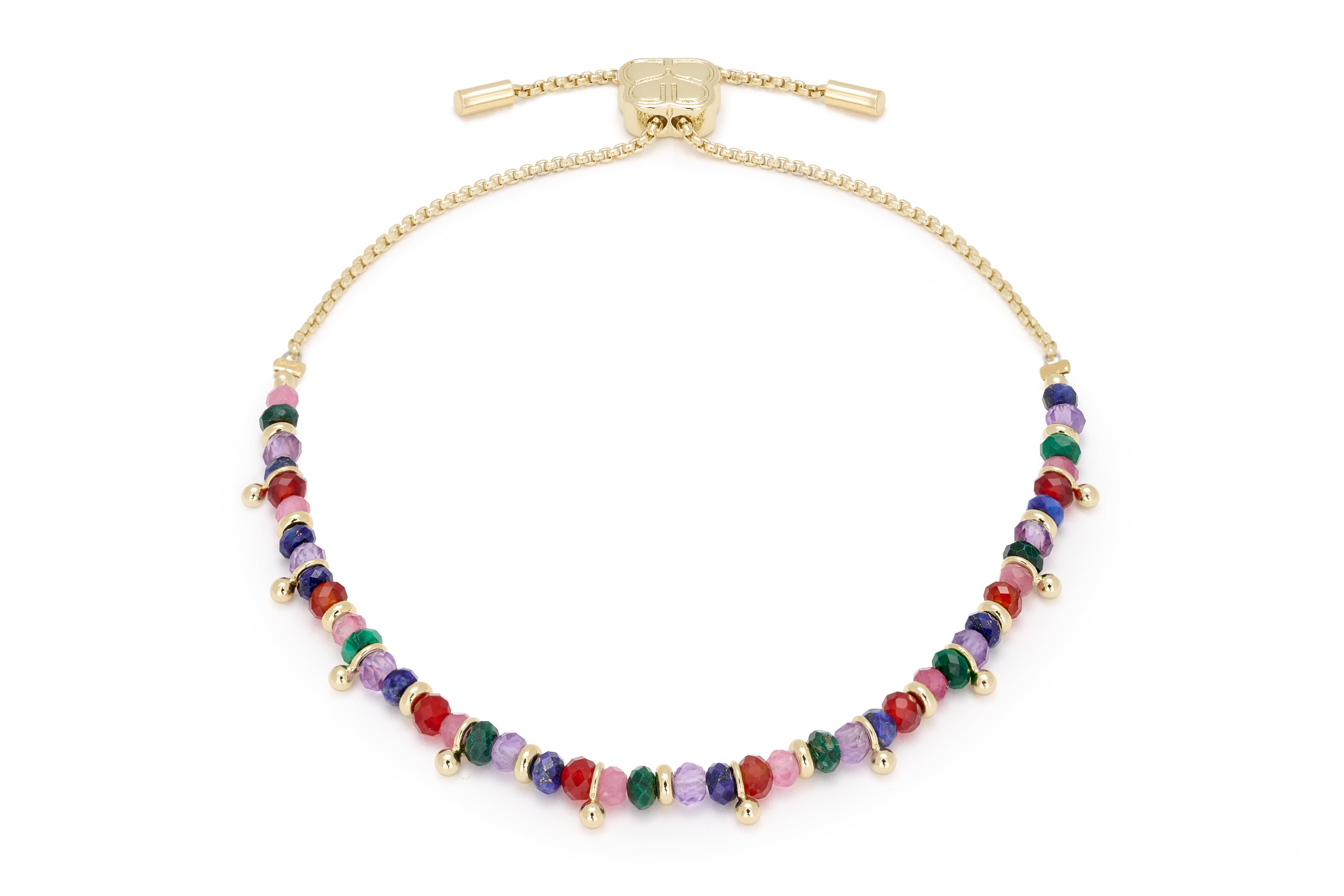 Harmony Bright Multi Gemstone Gold Bracelet