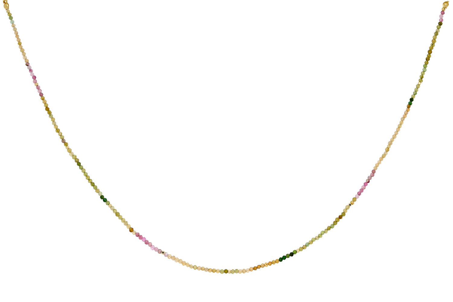 Ember Gold & Tourmaline Beaded Necklace