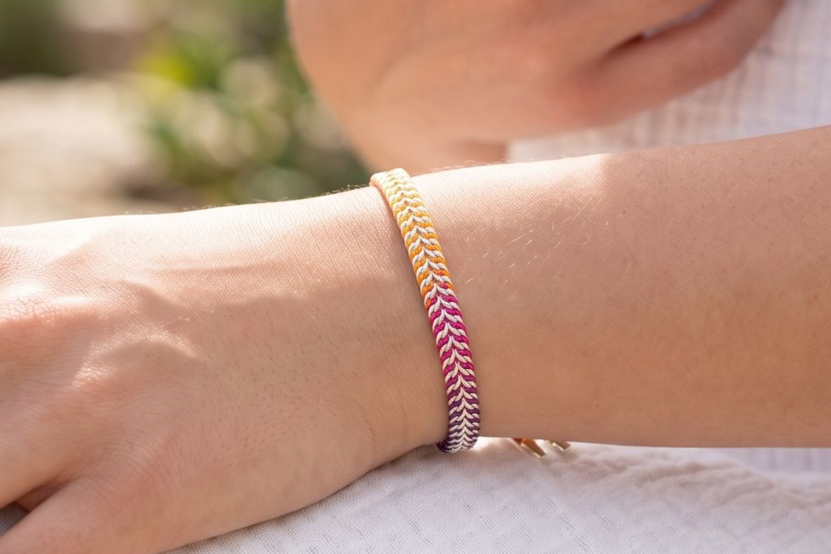Iztac Tropical Silver Bracelet SS
