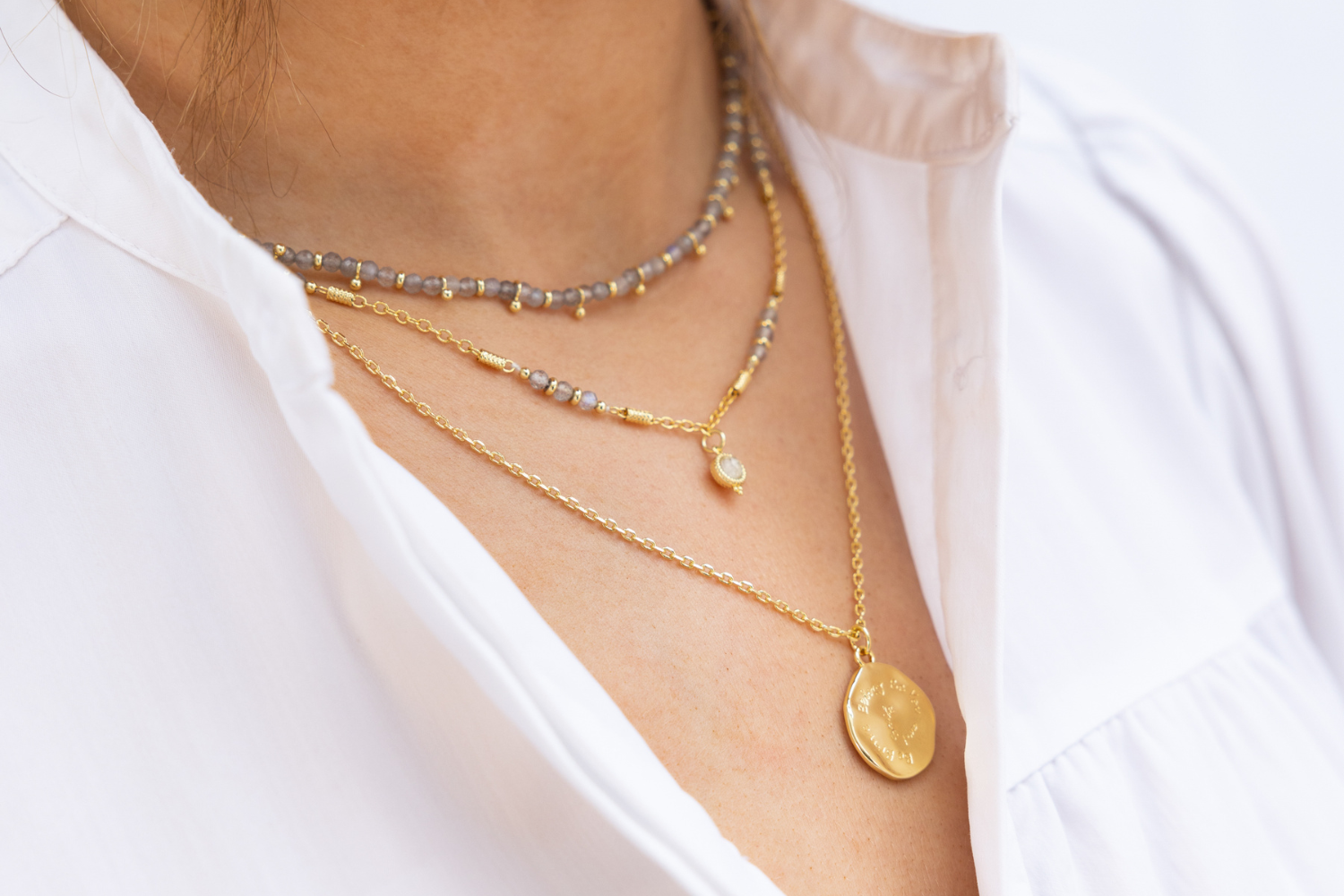 Gold 'Be You' Pendant Necklace