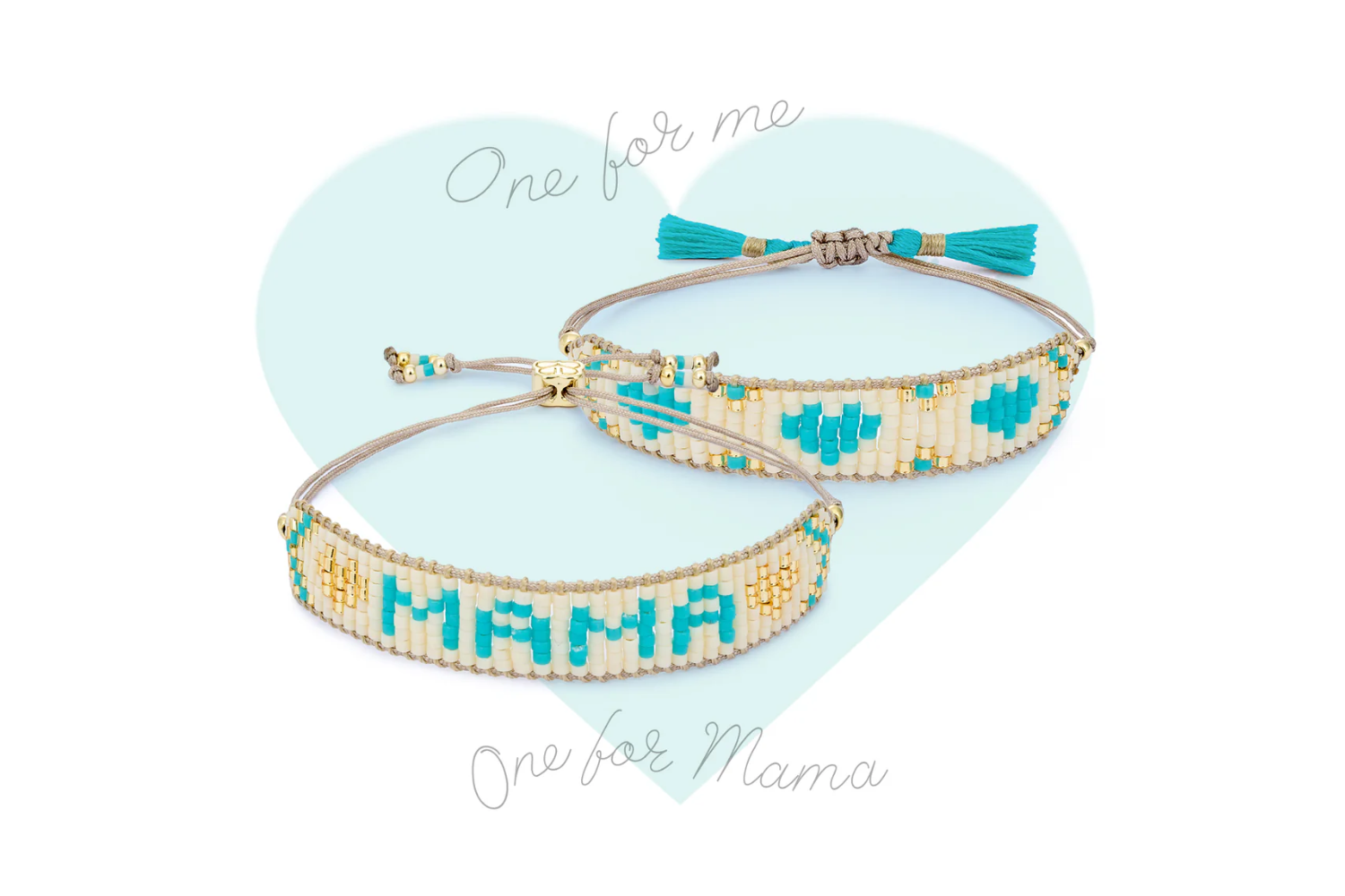 Gift the perfect gift this Christmas with the Mama and Mini Bracelet set!