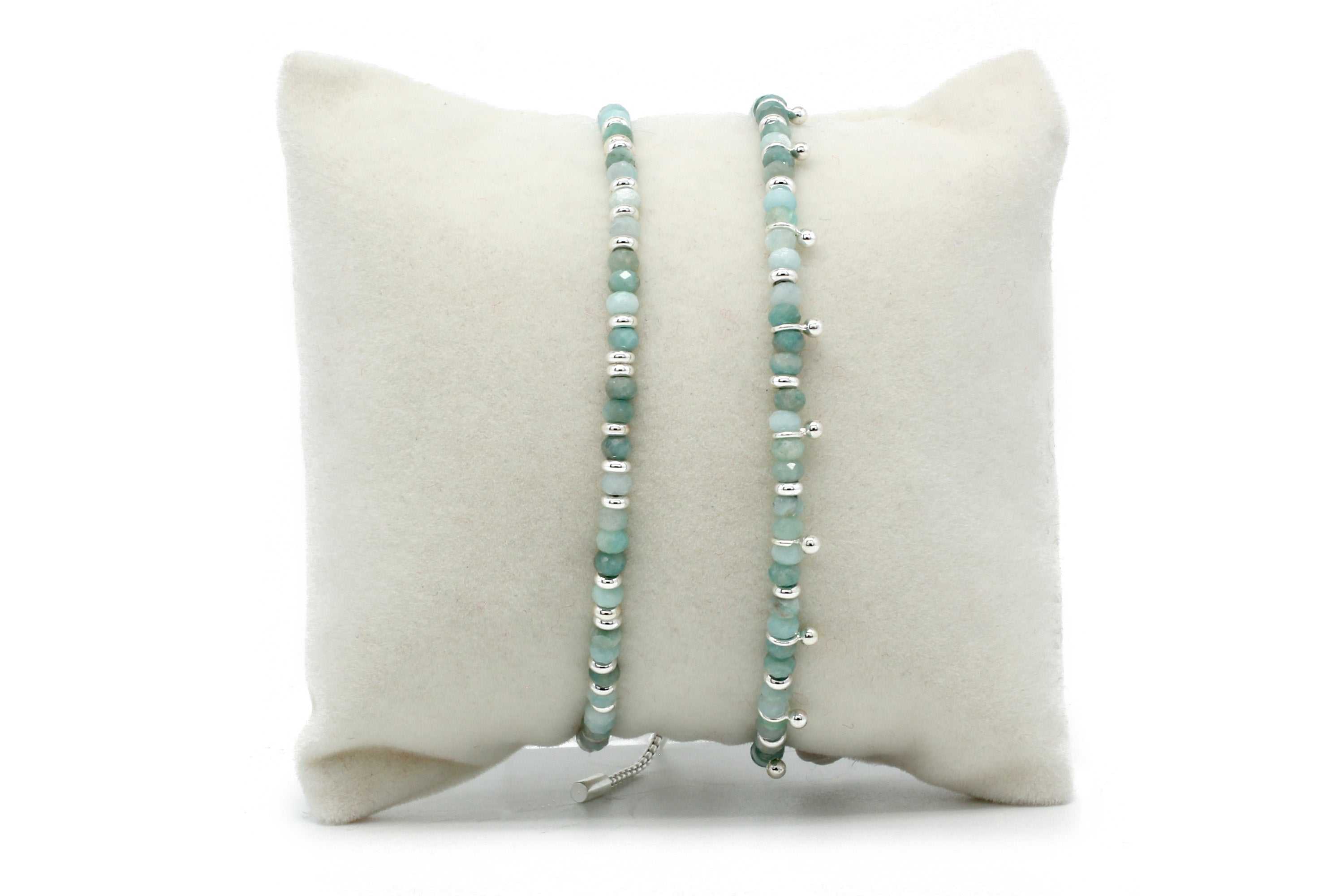 Serenity Amazonite Gold Bracelet Stack