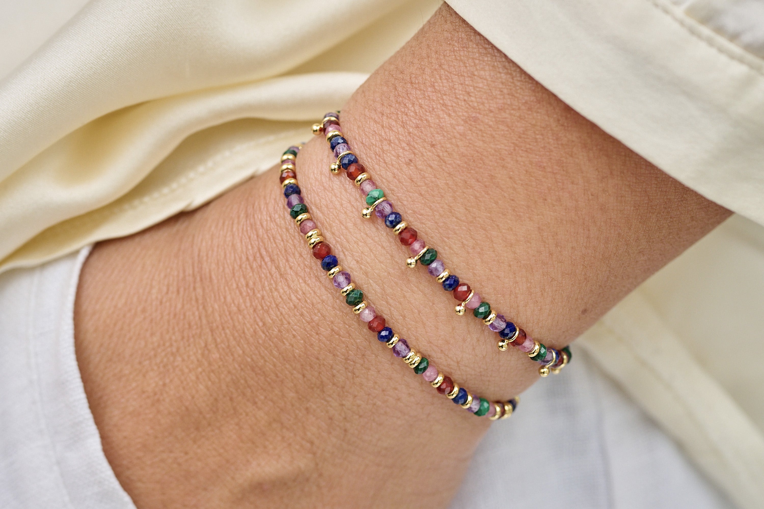 Serenity Bright Multi Bracelet Stack