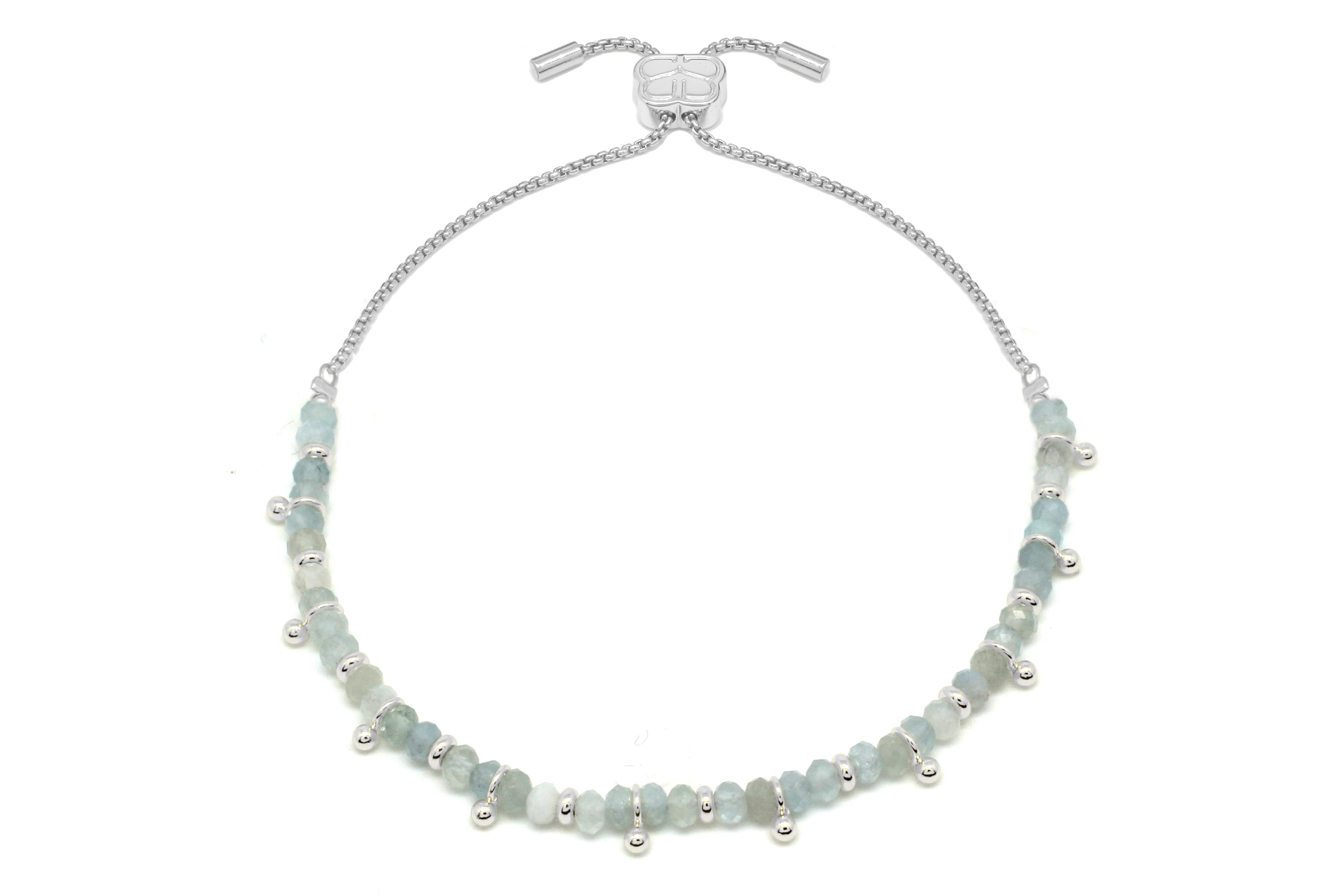 Harmony Aquamarine Silver Bracelet