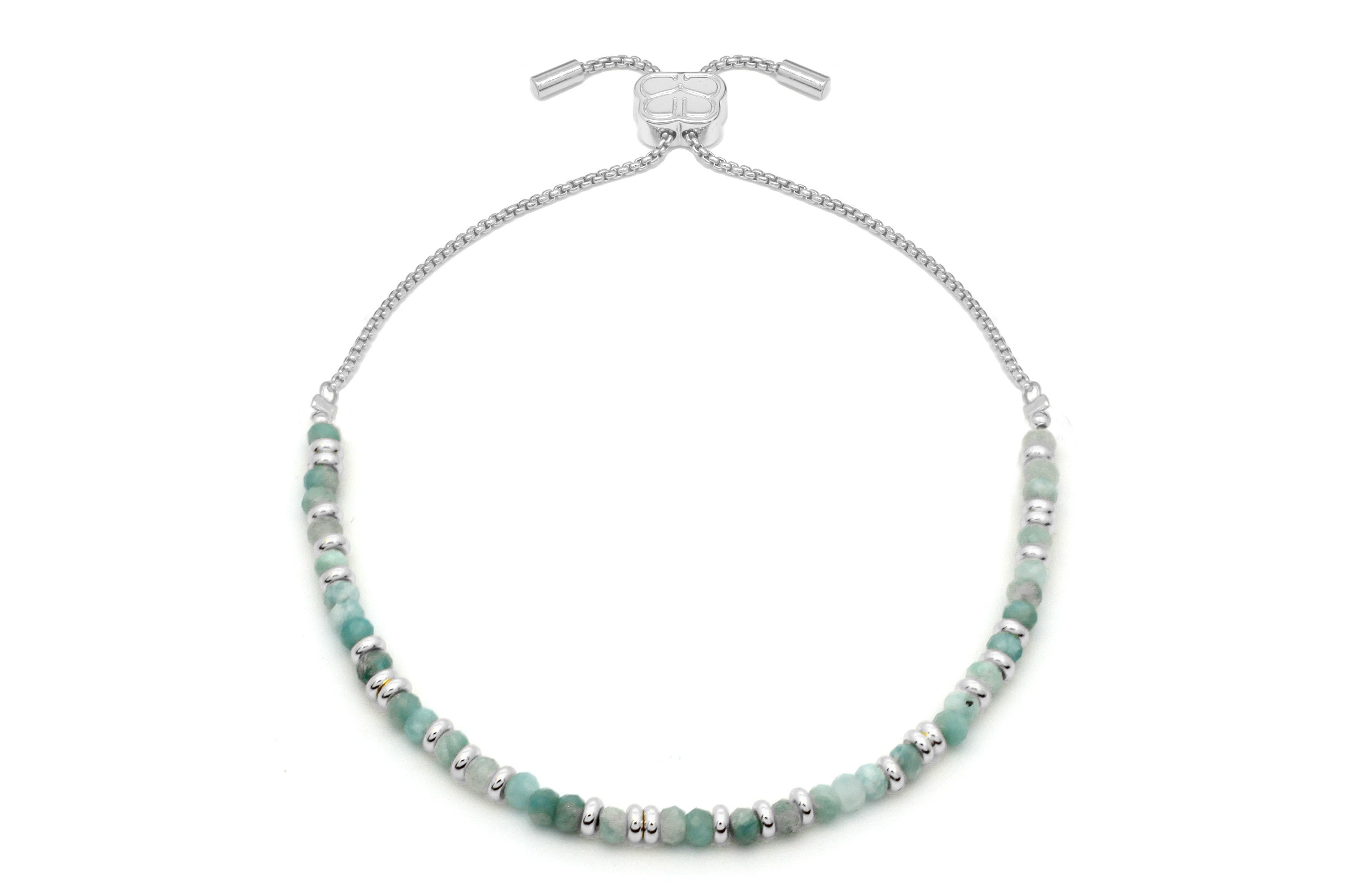 Mystical Amazonite Silver Bracelet