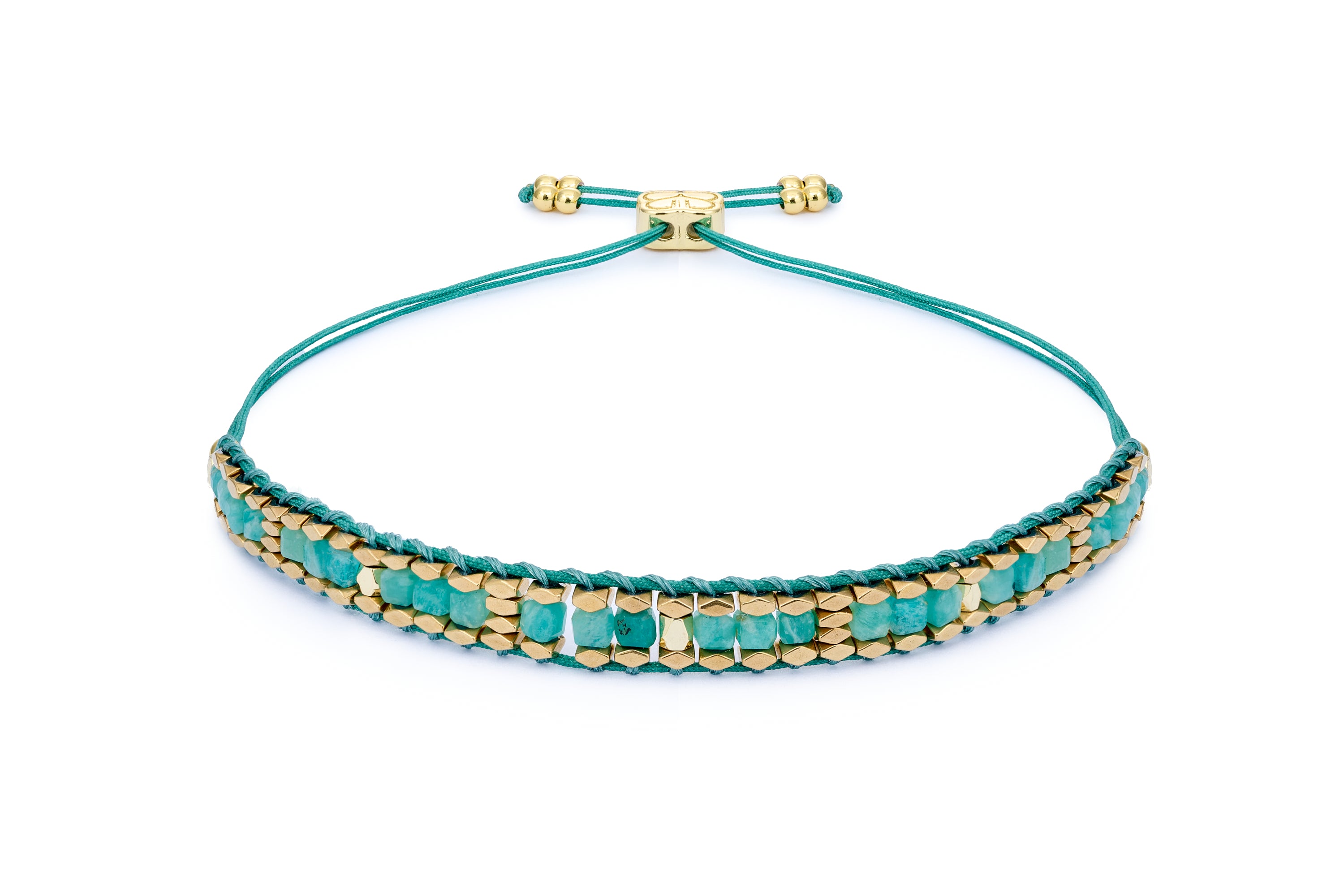 Anastasia Amazonite Gold Bracelet