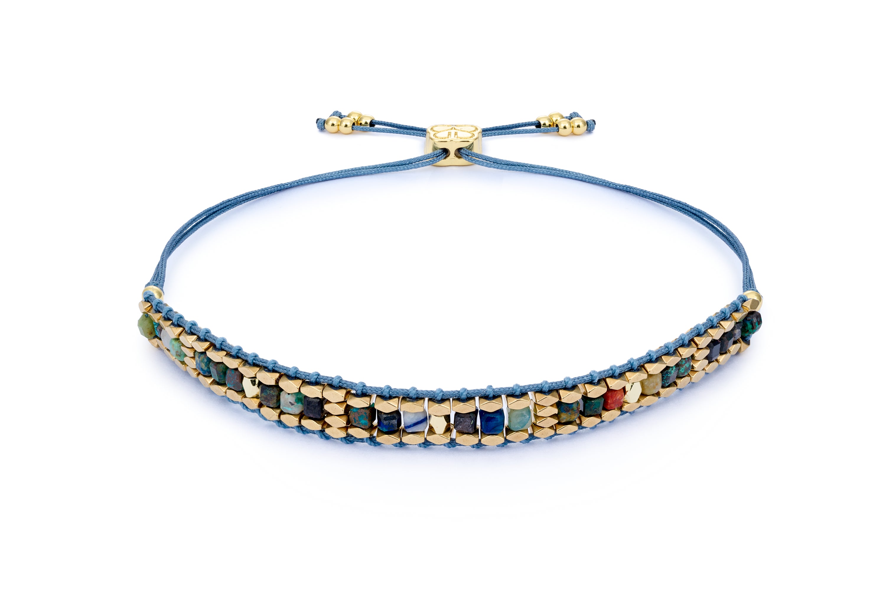 Anastasia Azurite Gold Bracelet