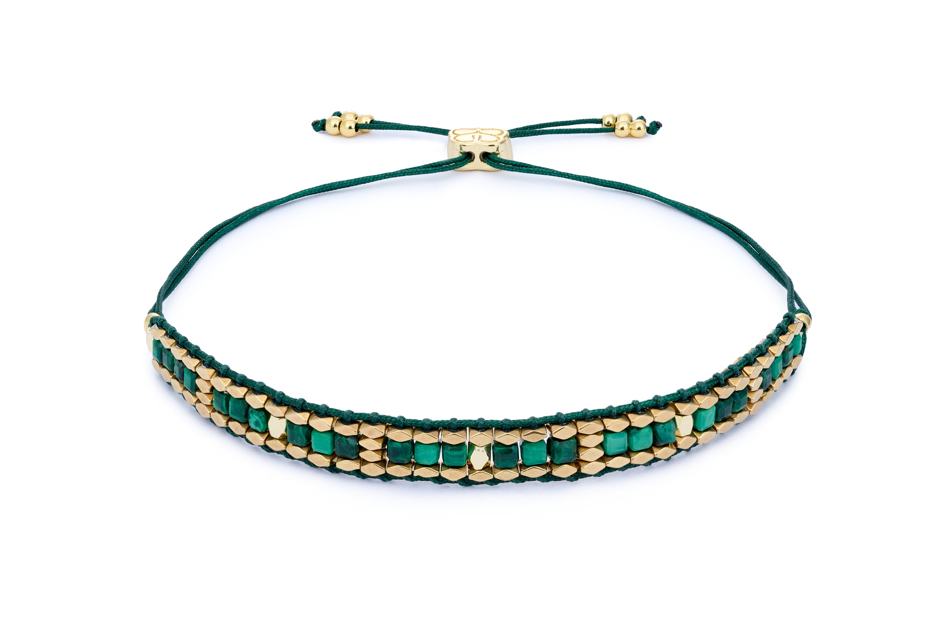 Anastasia Malachite Gold Bracelet