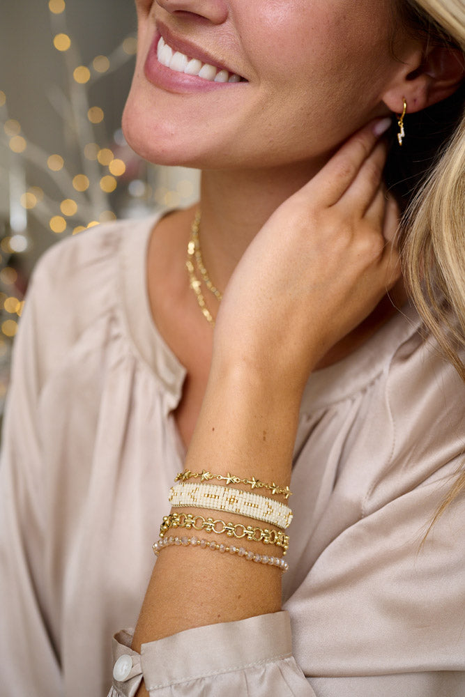 Palawan Champagne Gold Stacking Bracelet