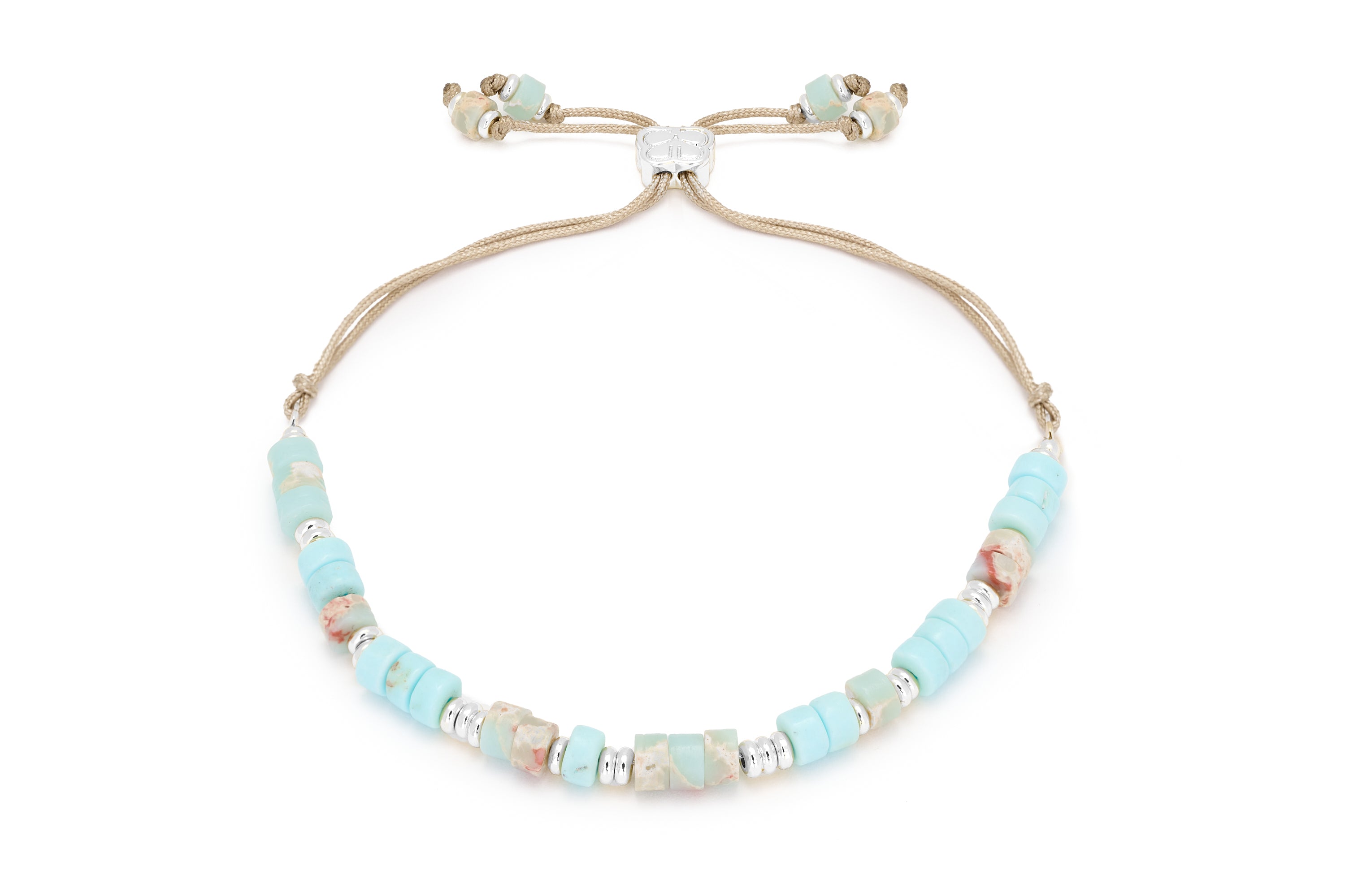 Rayne Aqua Silver Gemstone Bracelet