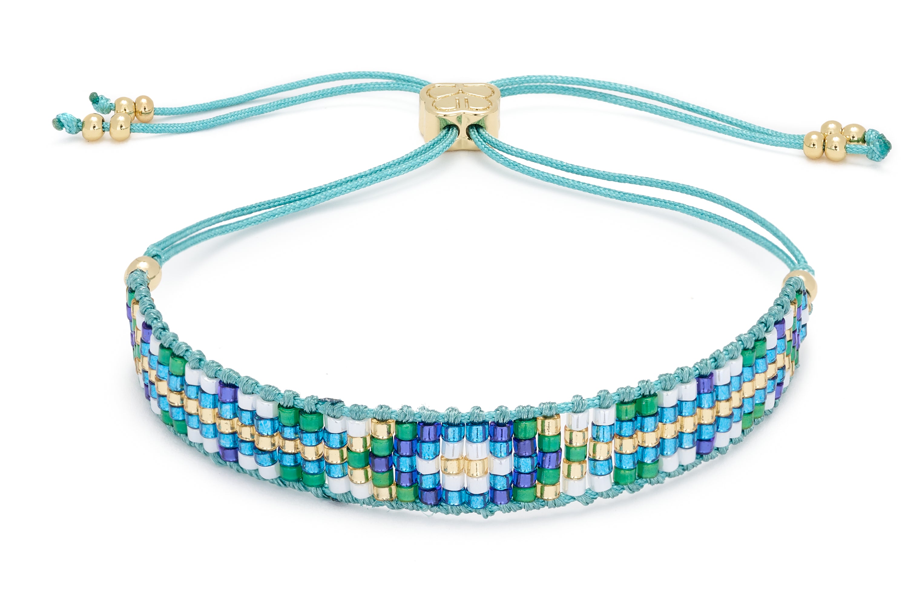 Fantasy Aqua Friendship Beaded Bracelet