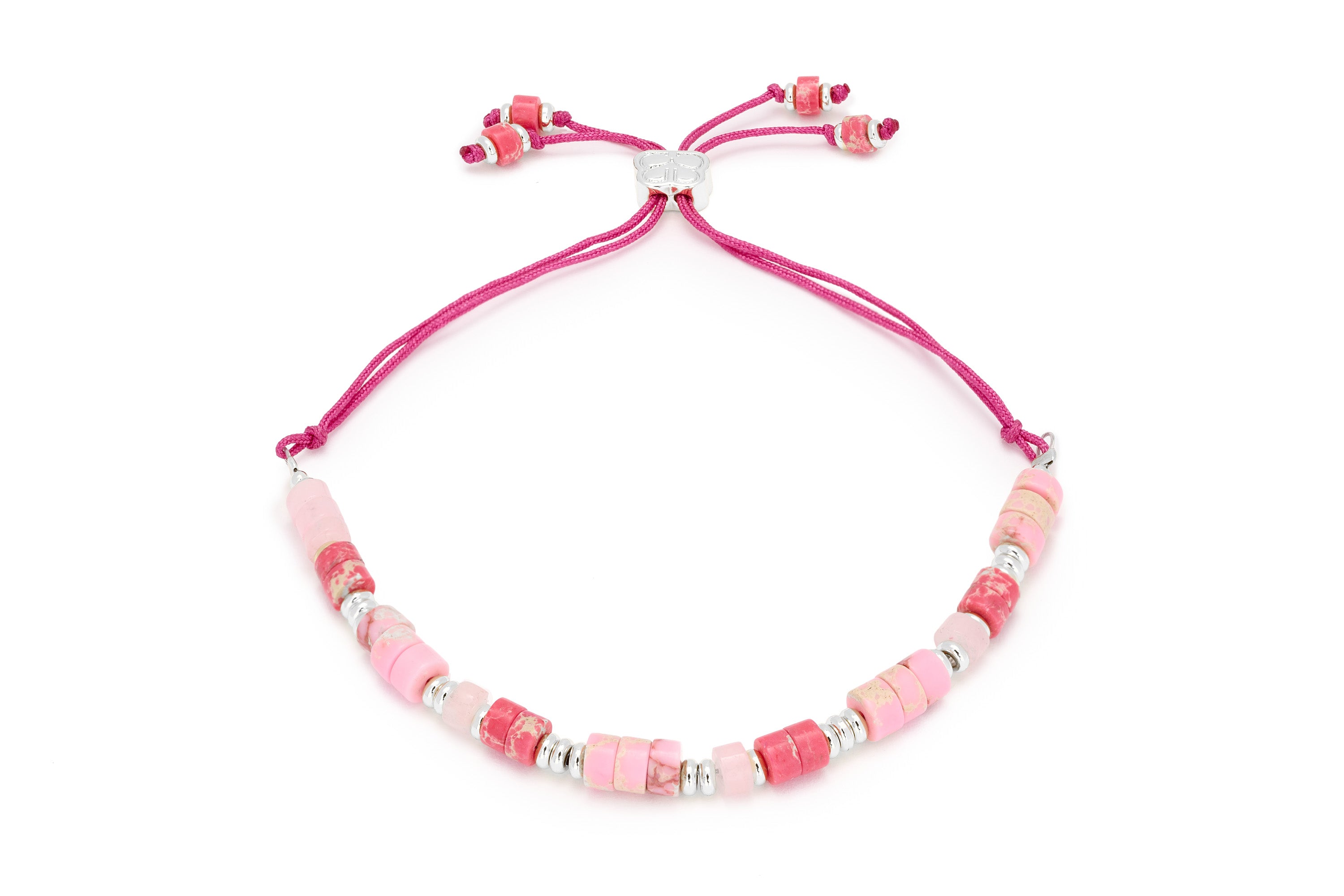 Rayne Pink Silver Gemstone Bracelet