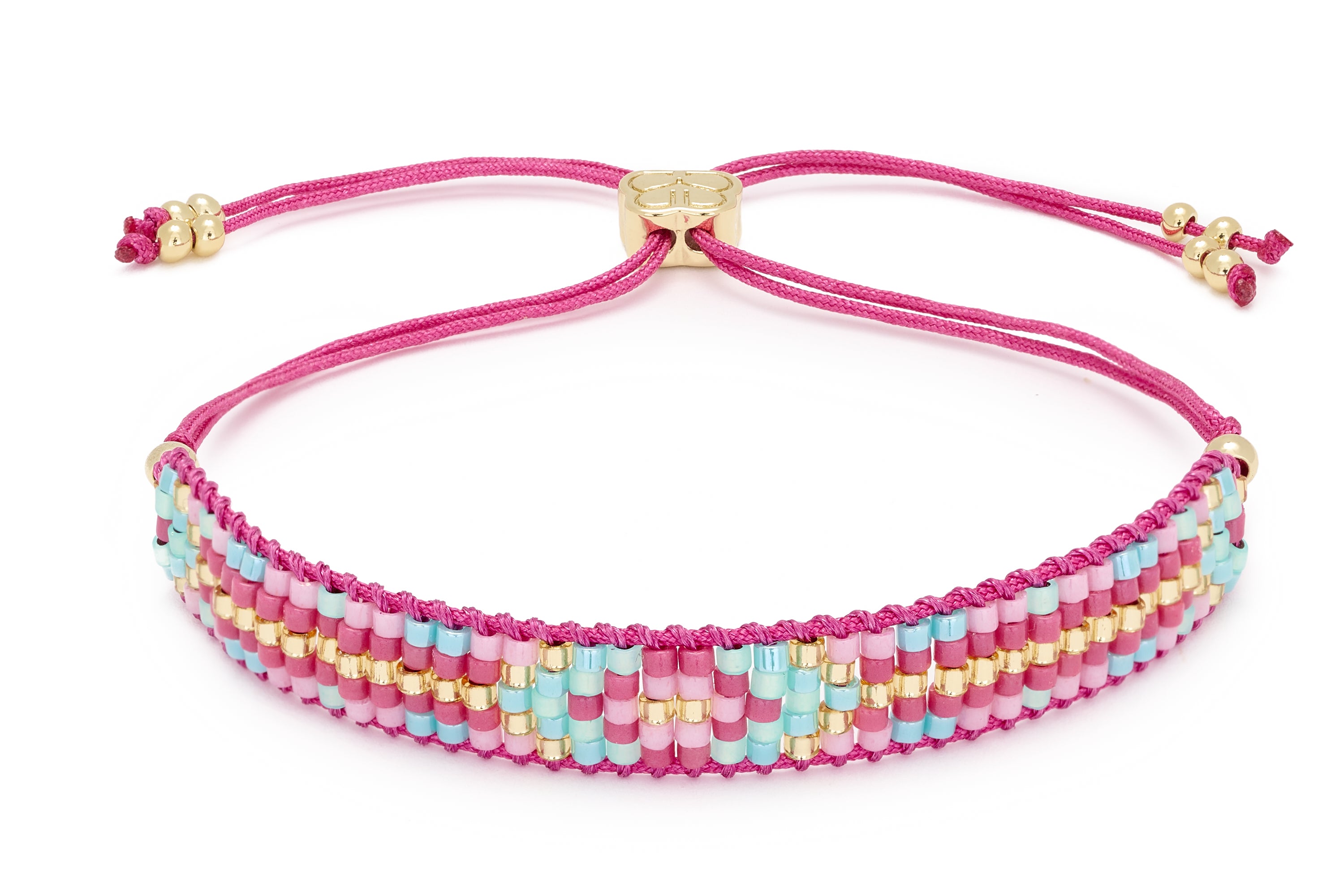 Fantasy Pink Friendship Beaded Bracelet