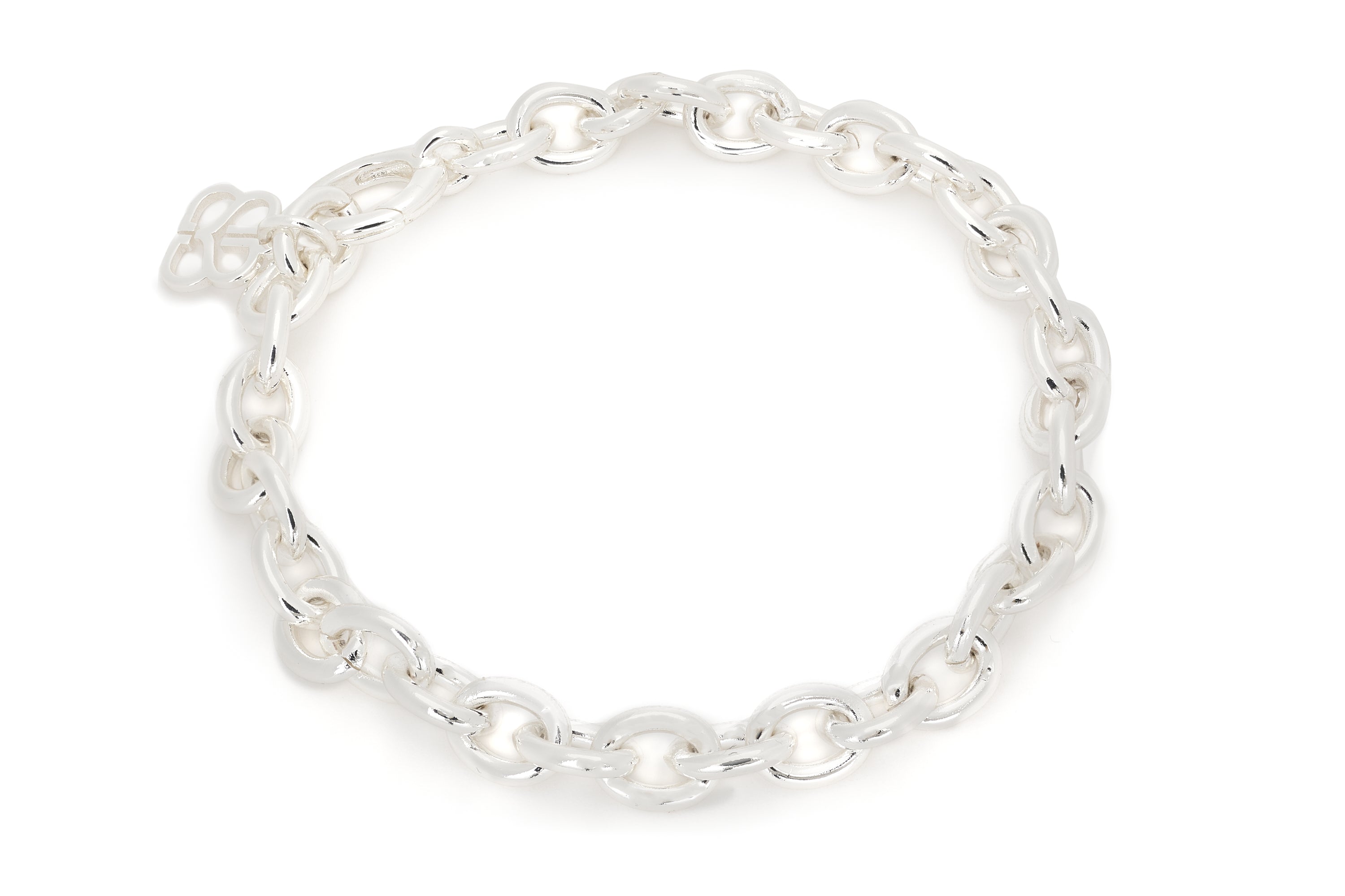 Bold Silver Chunky Chain Bracelet