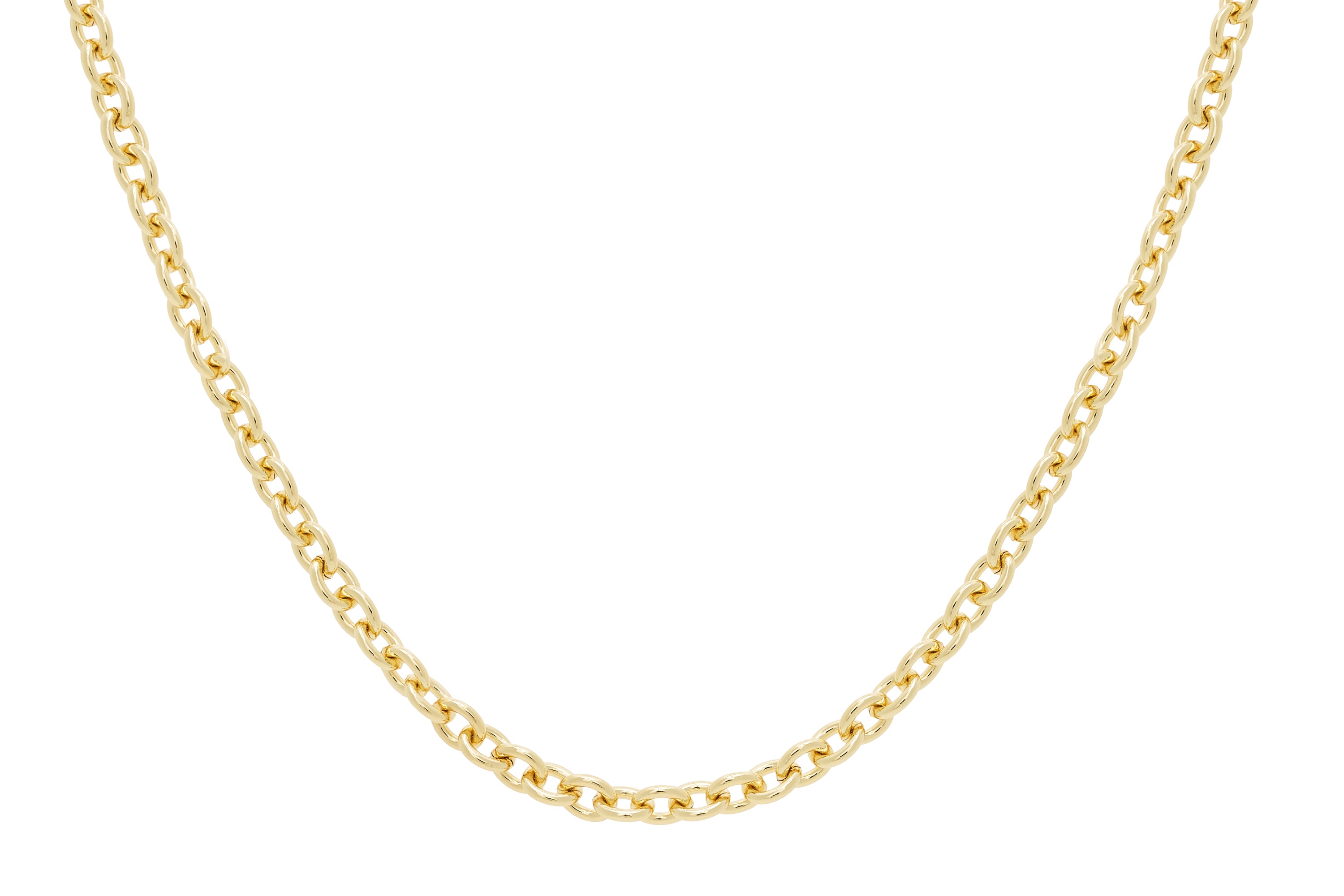 Crisar Gold Chunky Chain Medium Length Necklace