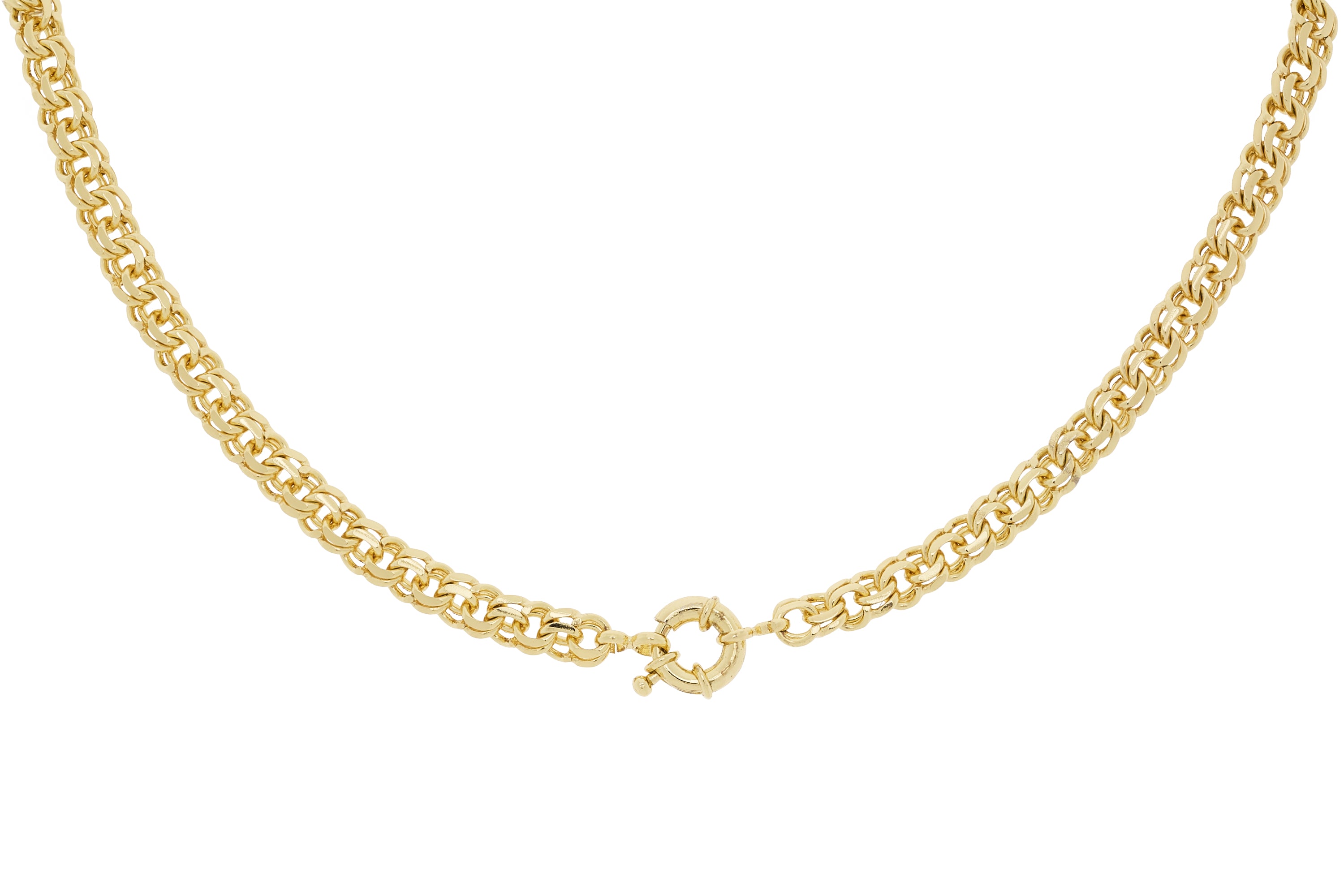 Ishtar Chunky Gold Charm Necklace