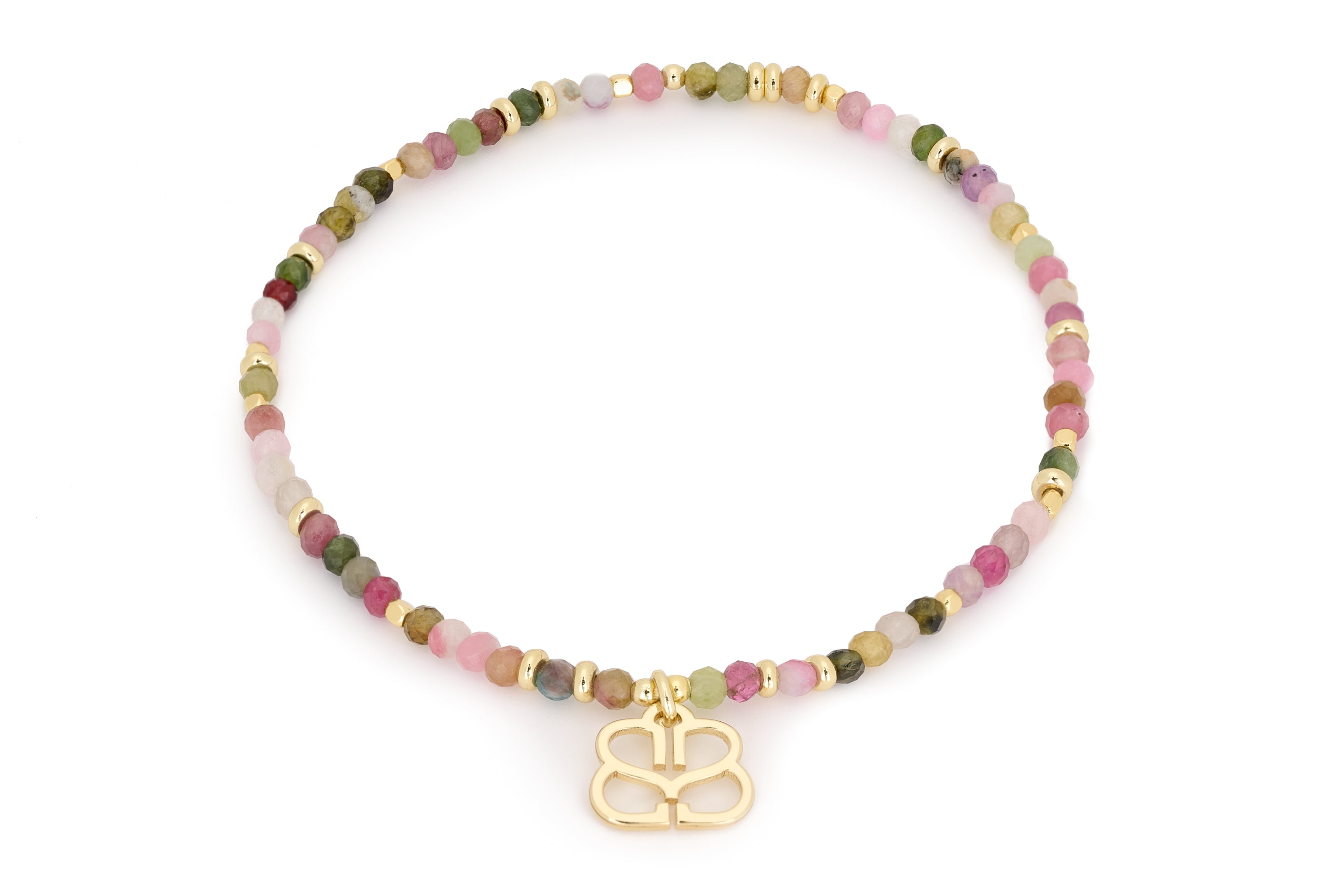 Dash Tourmaline Gemstone Stretch Bracelet