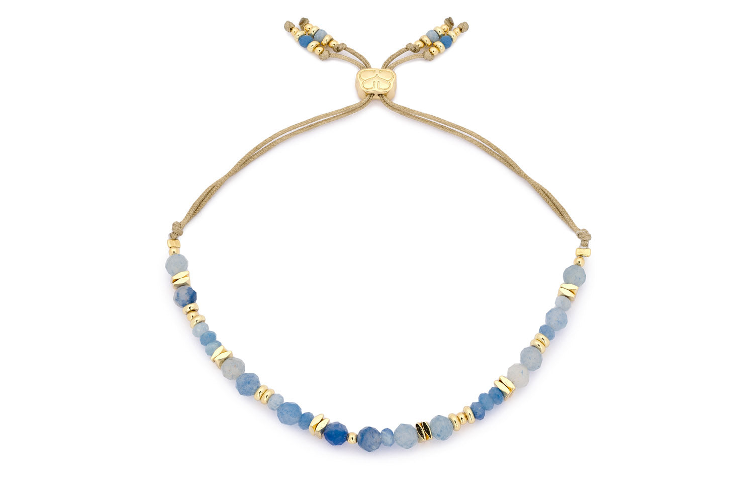 Moala Blue Aventurine & Gold Bracelet Stack