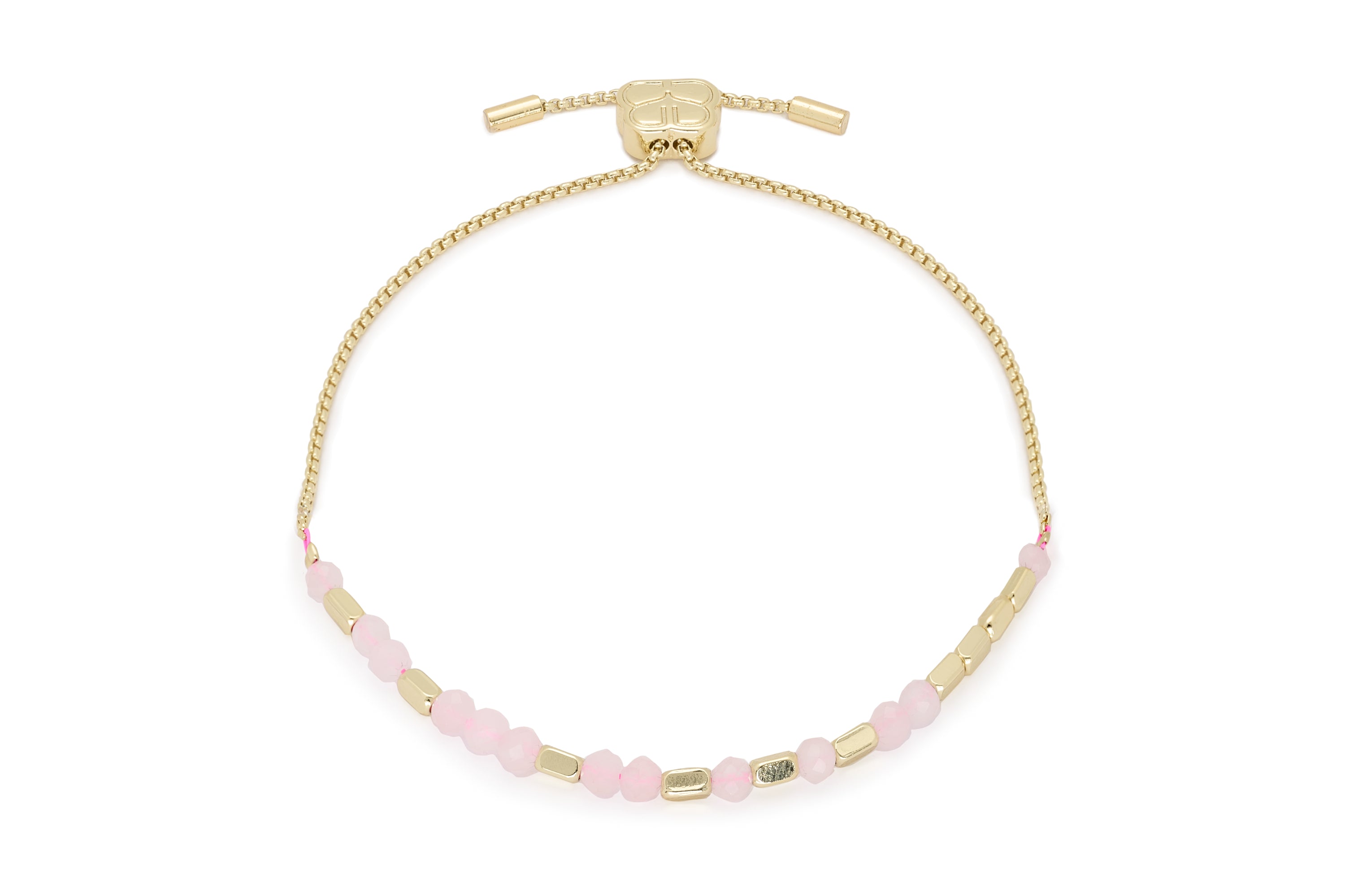 Affection Rose Quartz Gold Bracelet