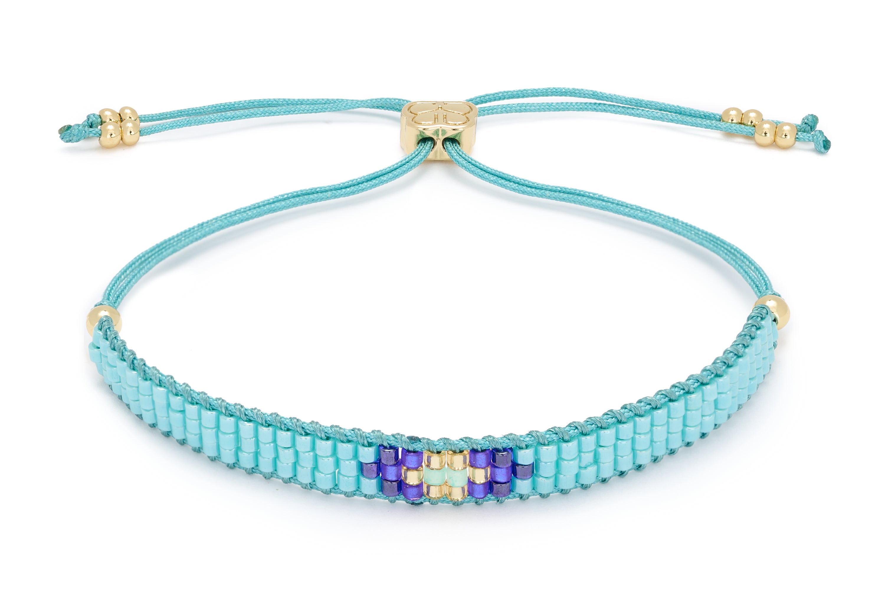 Jump Aqua Friendship Beaded Bracelet