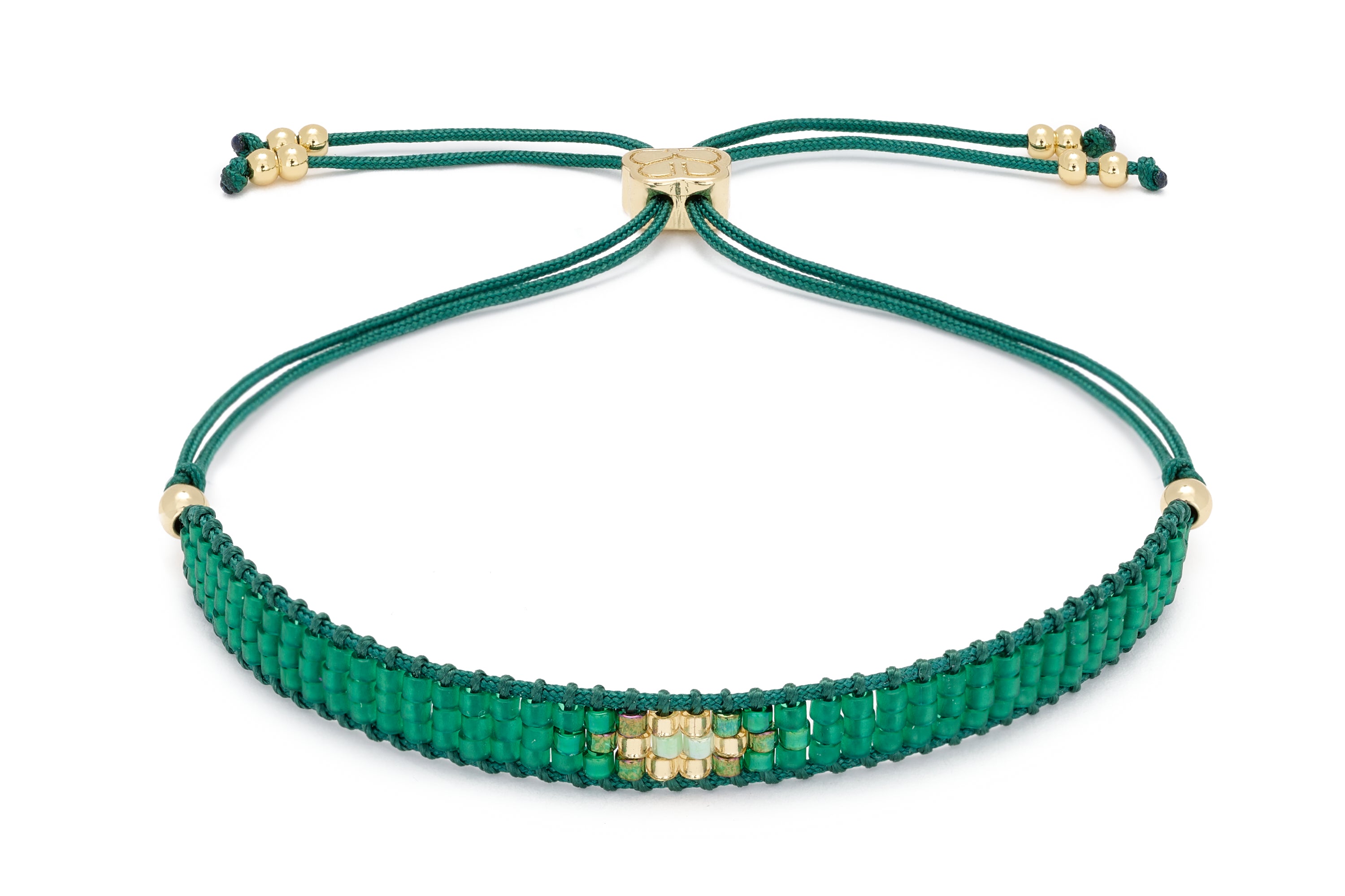 Jump Emerald Green Friendship Beaded Bracelet