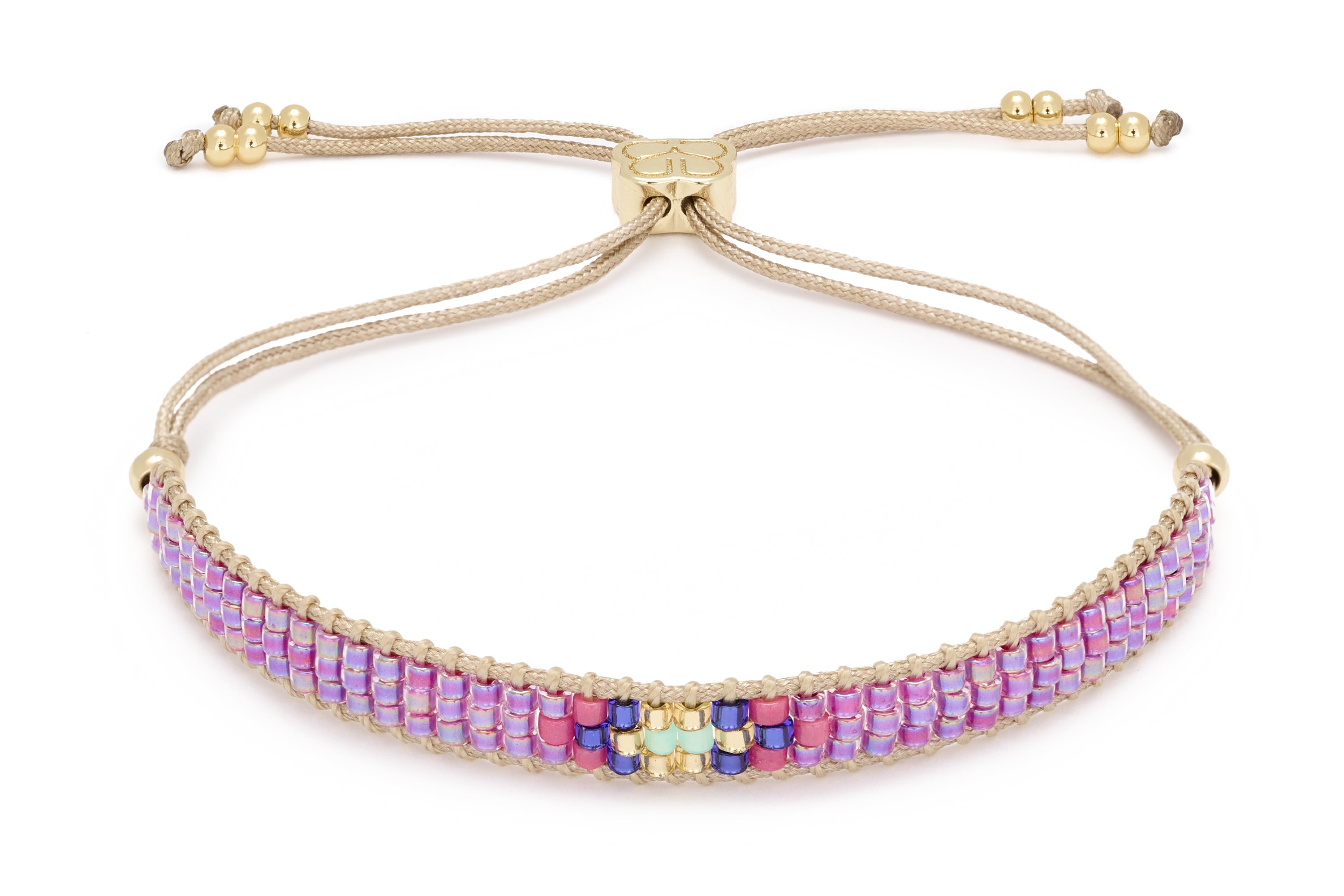 Jump Lilac Friendship Beaded Bracelet