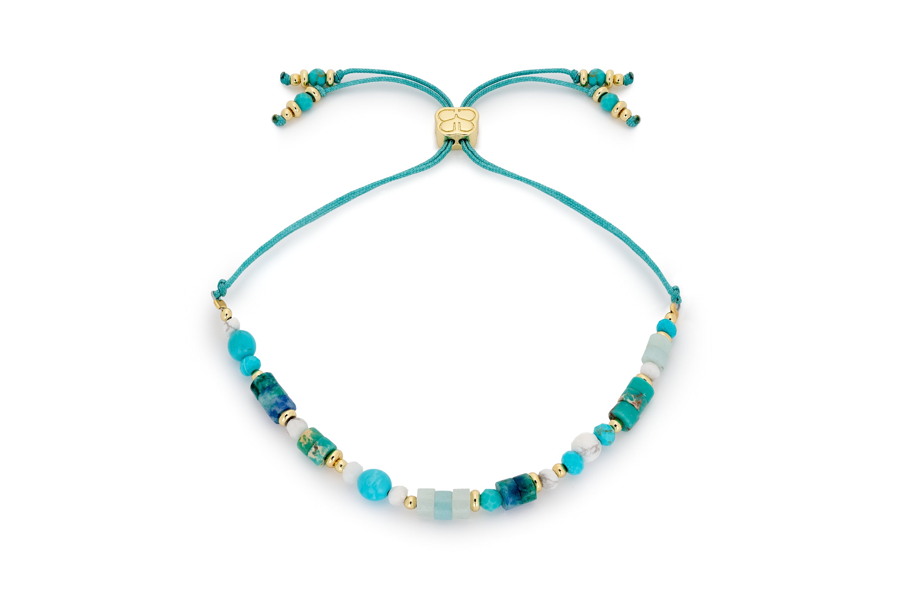 Meris Aqua Gemstone Friendship Bracelet