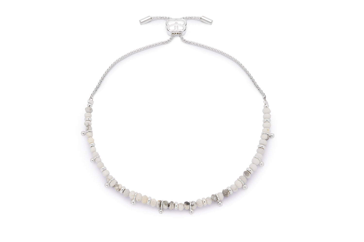 Harmony White Howlite Silver