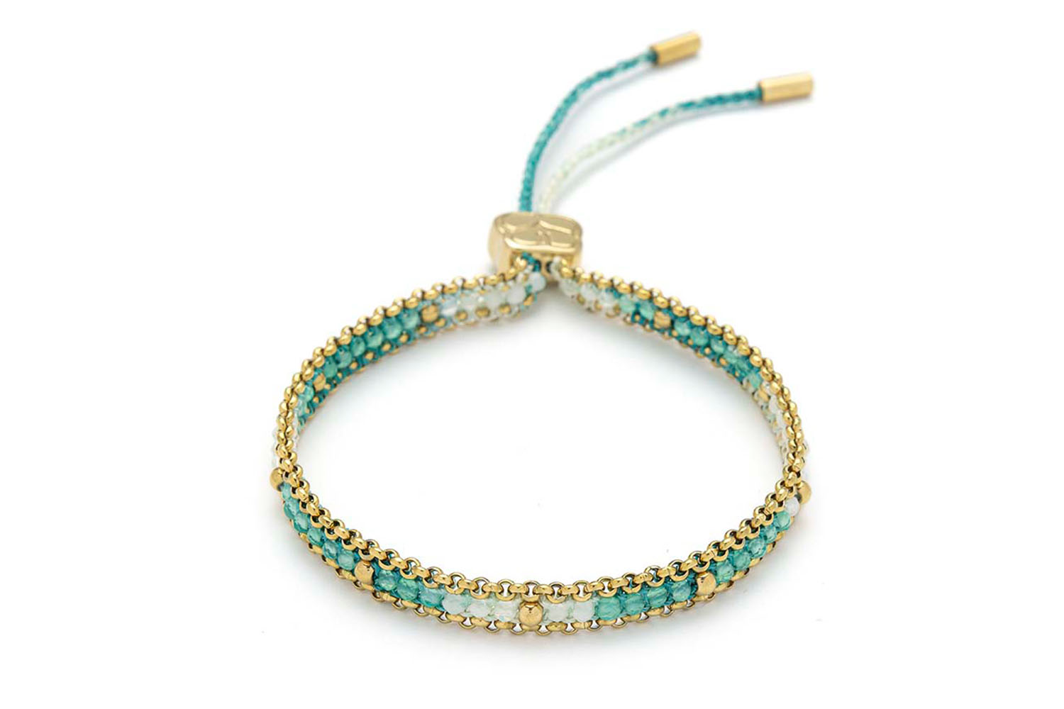 Helaine Turquoise Gold Bracelet