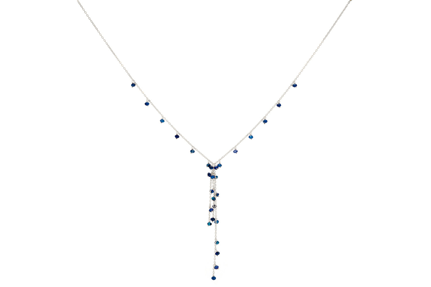 Stunning Ivy Kyanite Lariat necklace to pair with any outfit this spring and bring some well needed sparkle to an outfit! 