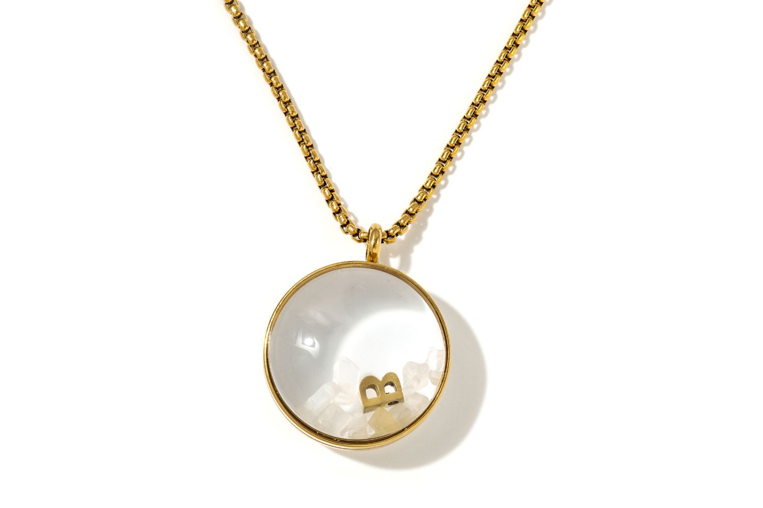 Leilani Locket #gemstone_rainbowmoonstone