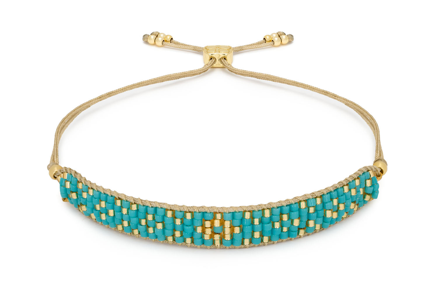 Maya Turquoise Beaded Friendship Bracelet