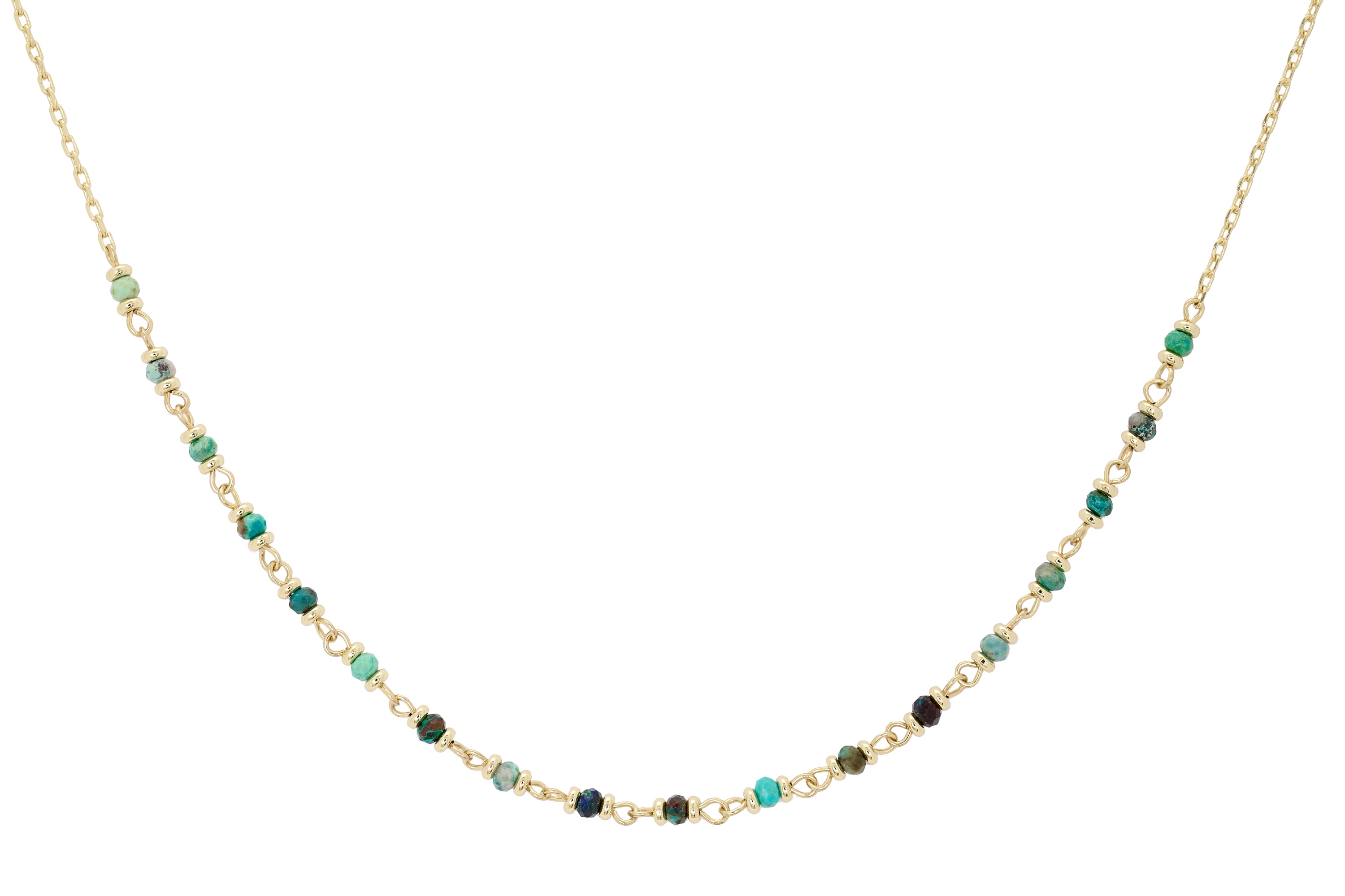 Panacea Azurite Gemstone Gold Necklace