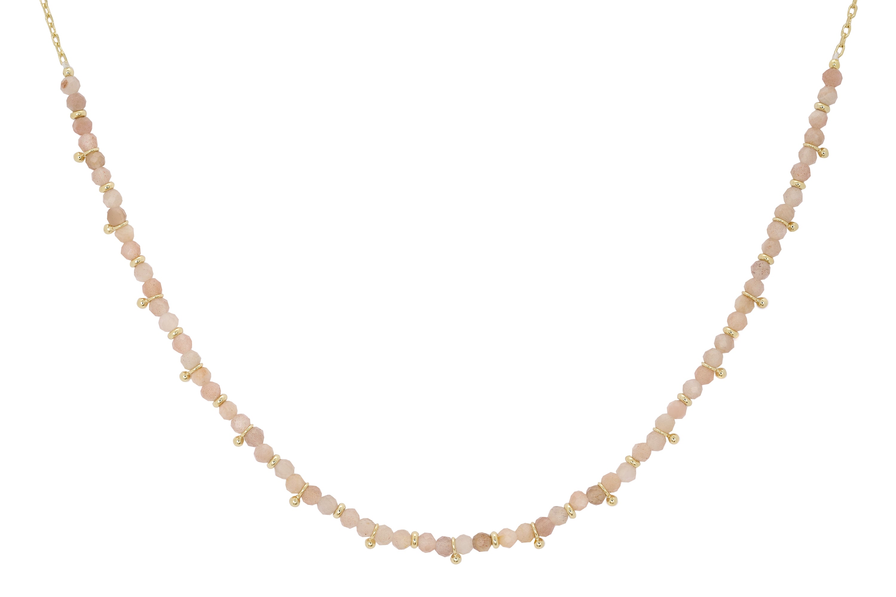 Salus Sunstone Gemstone Gold Necklace