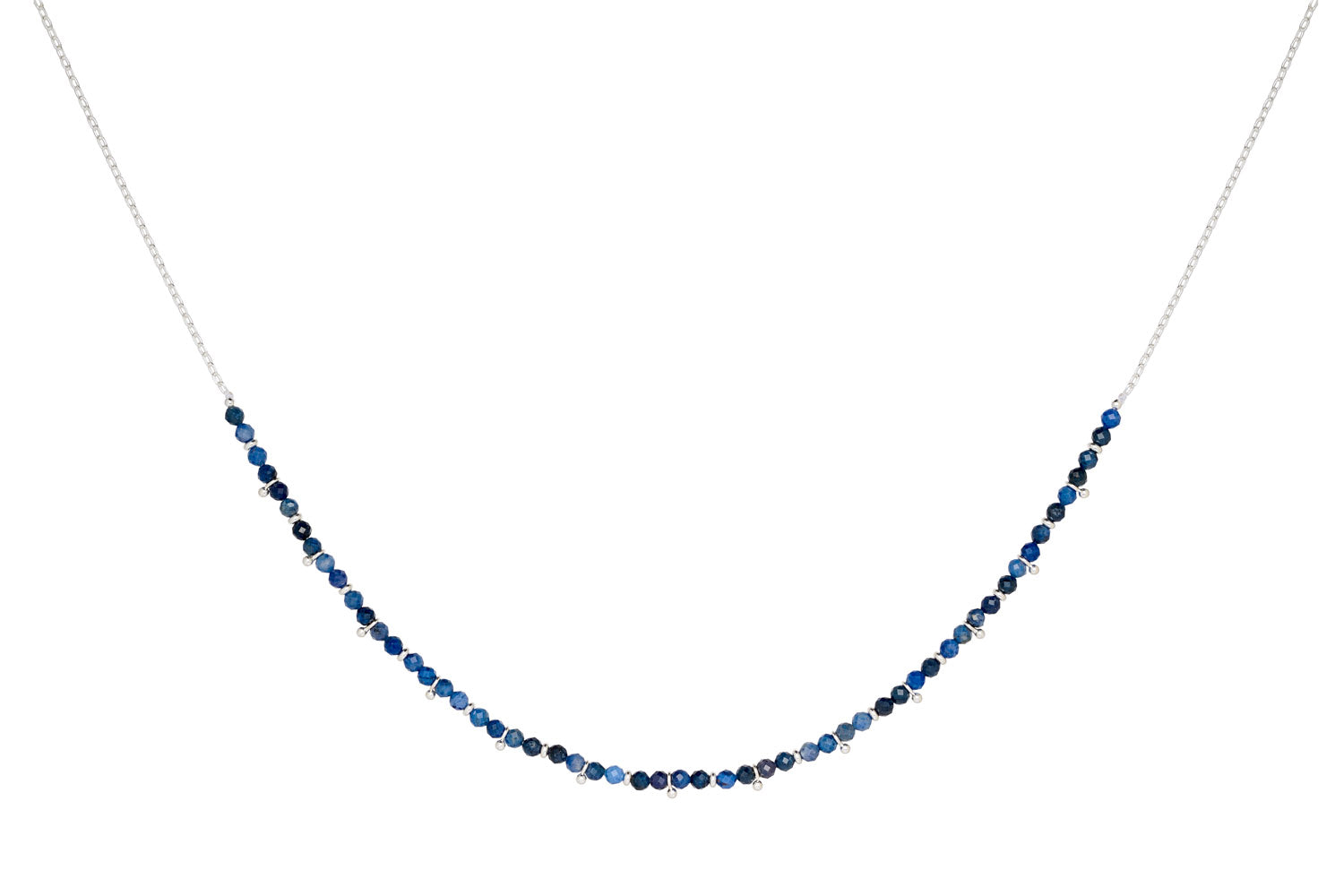 Salus Sodalite Silver Gemstone Necklace