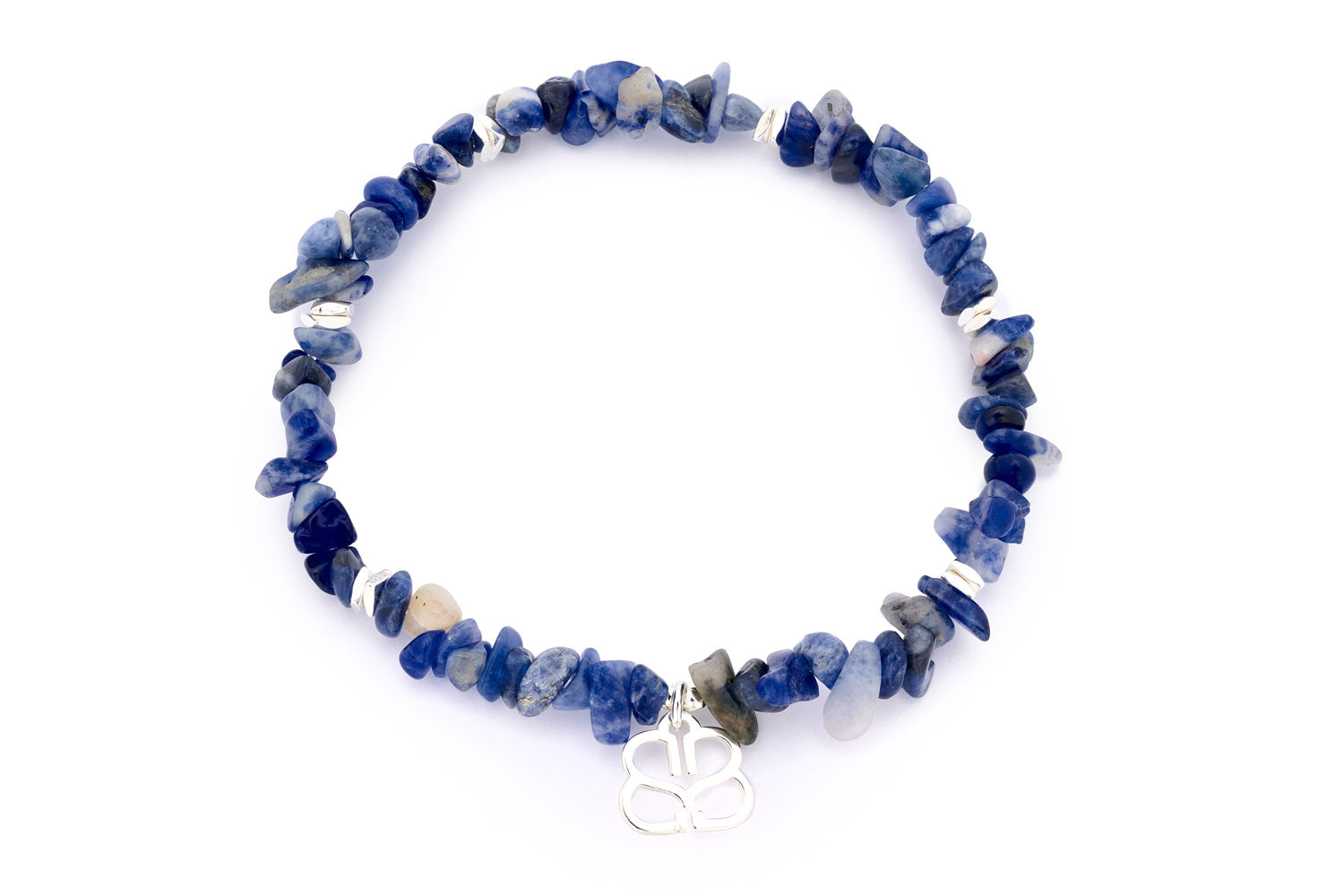 Kadavu Denim Sodalite & Silver Bracelet Stack