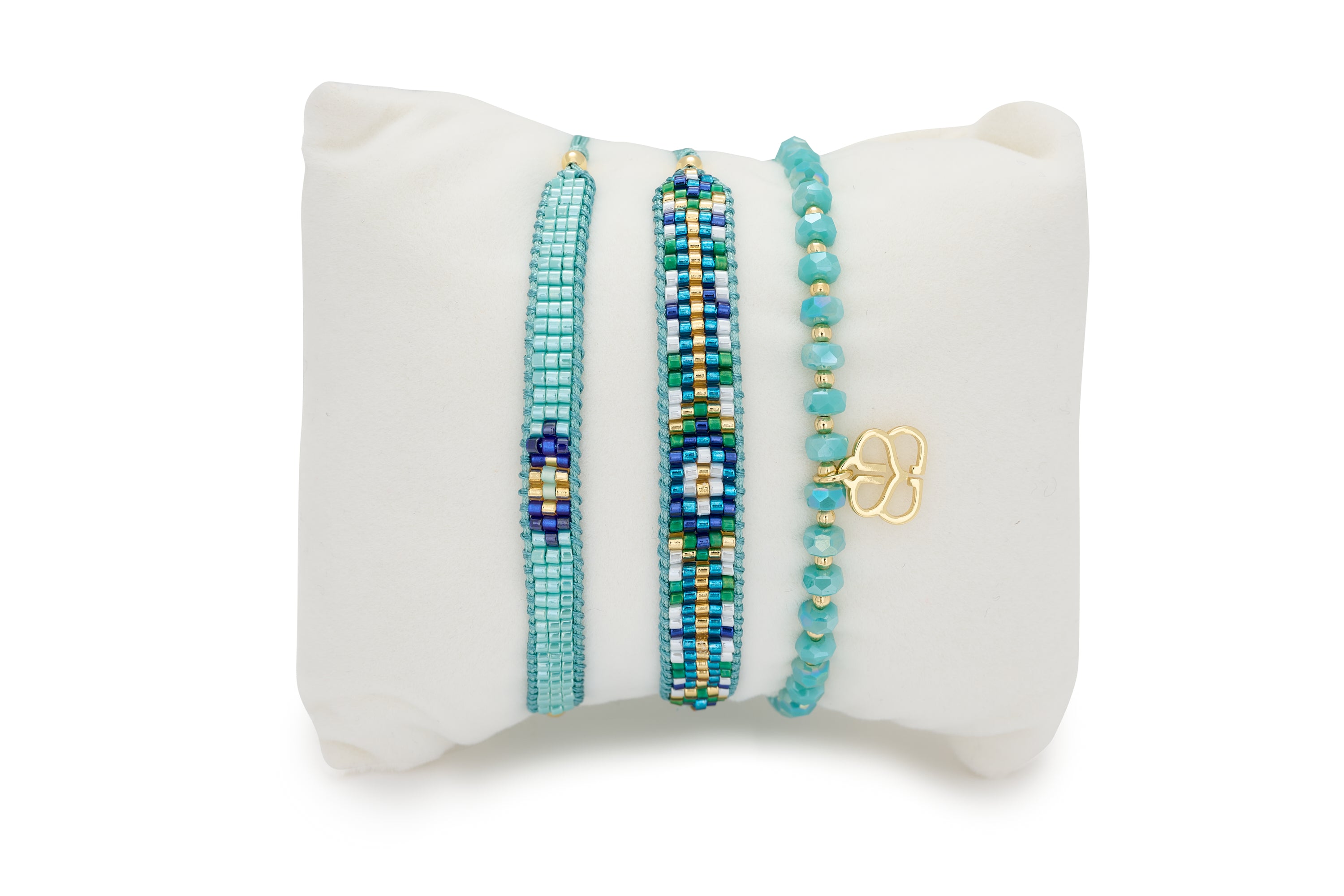 Roslyn Turquoise 3 Layer Bracelet Stack