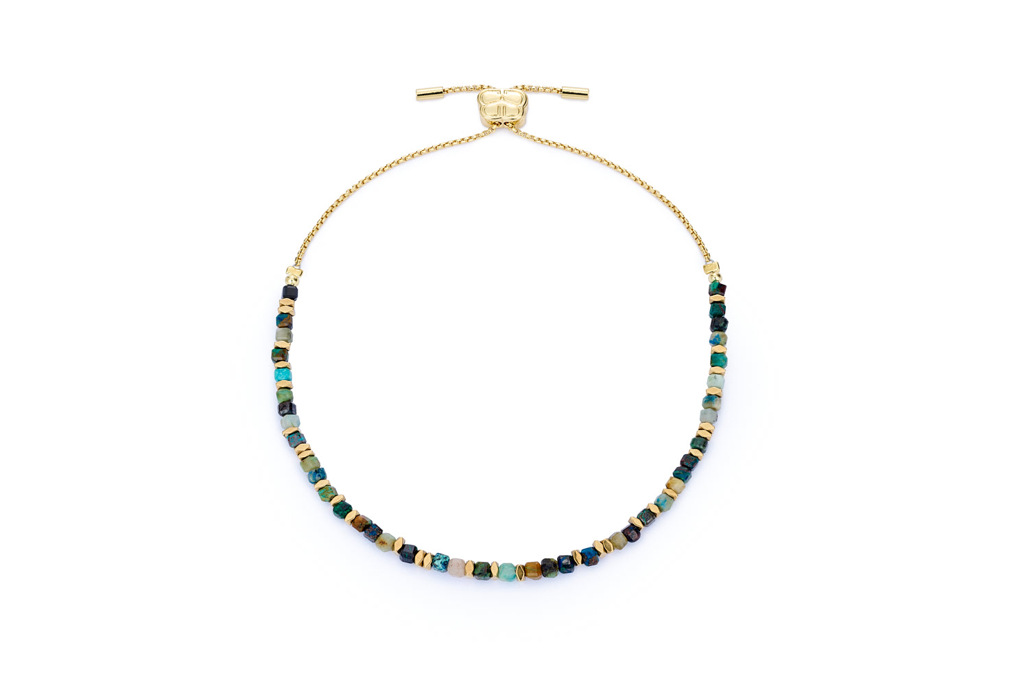 Valentina Azurite Gold Bracelet