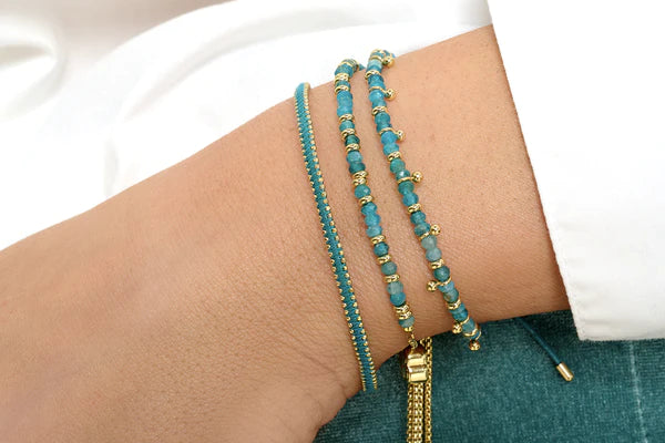 Harmony Apatite Gold Bracelet