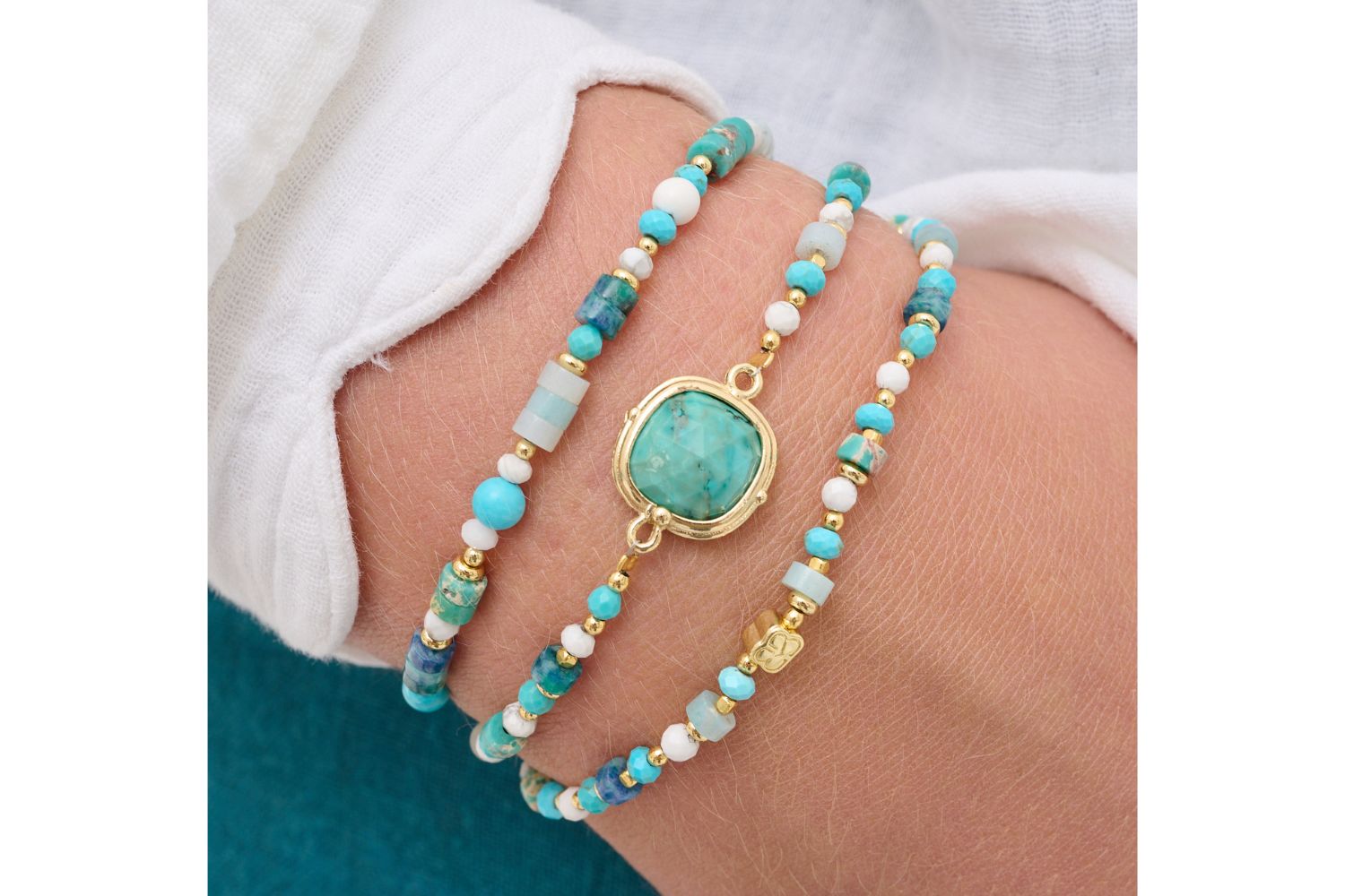 Adria Aqua Gemstone Bracelet