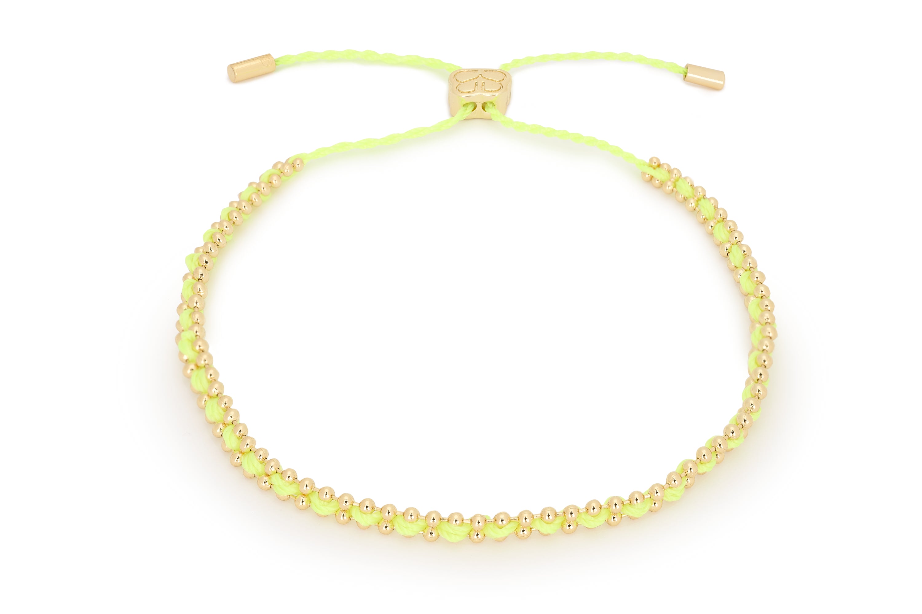 Braid Neon Yellow Gold Bracelet