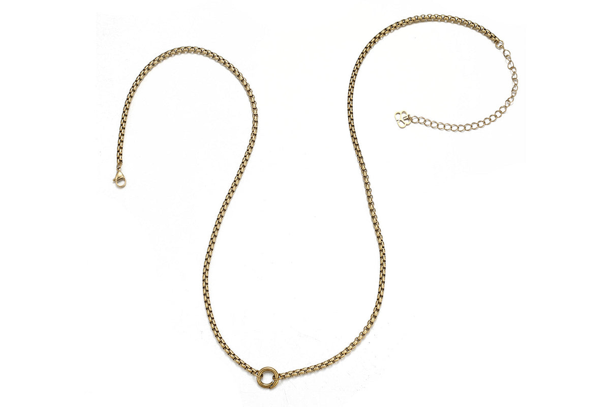 Nathalia Long Chain Waterproof Gold Necklace