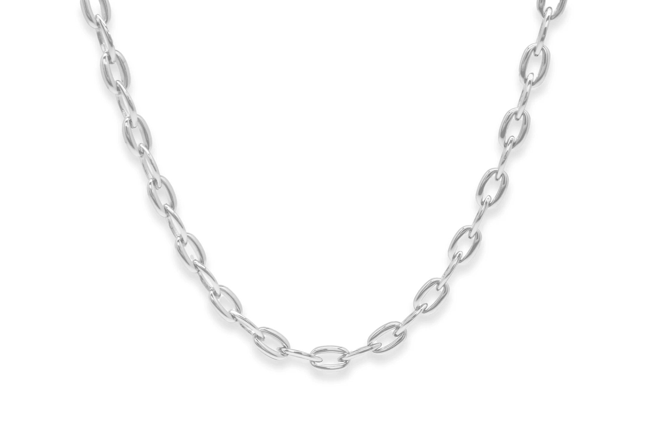 Errai Silver Chunky Chain Necklace