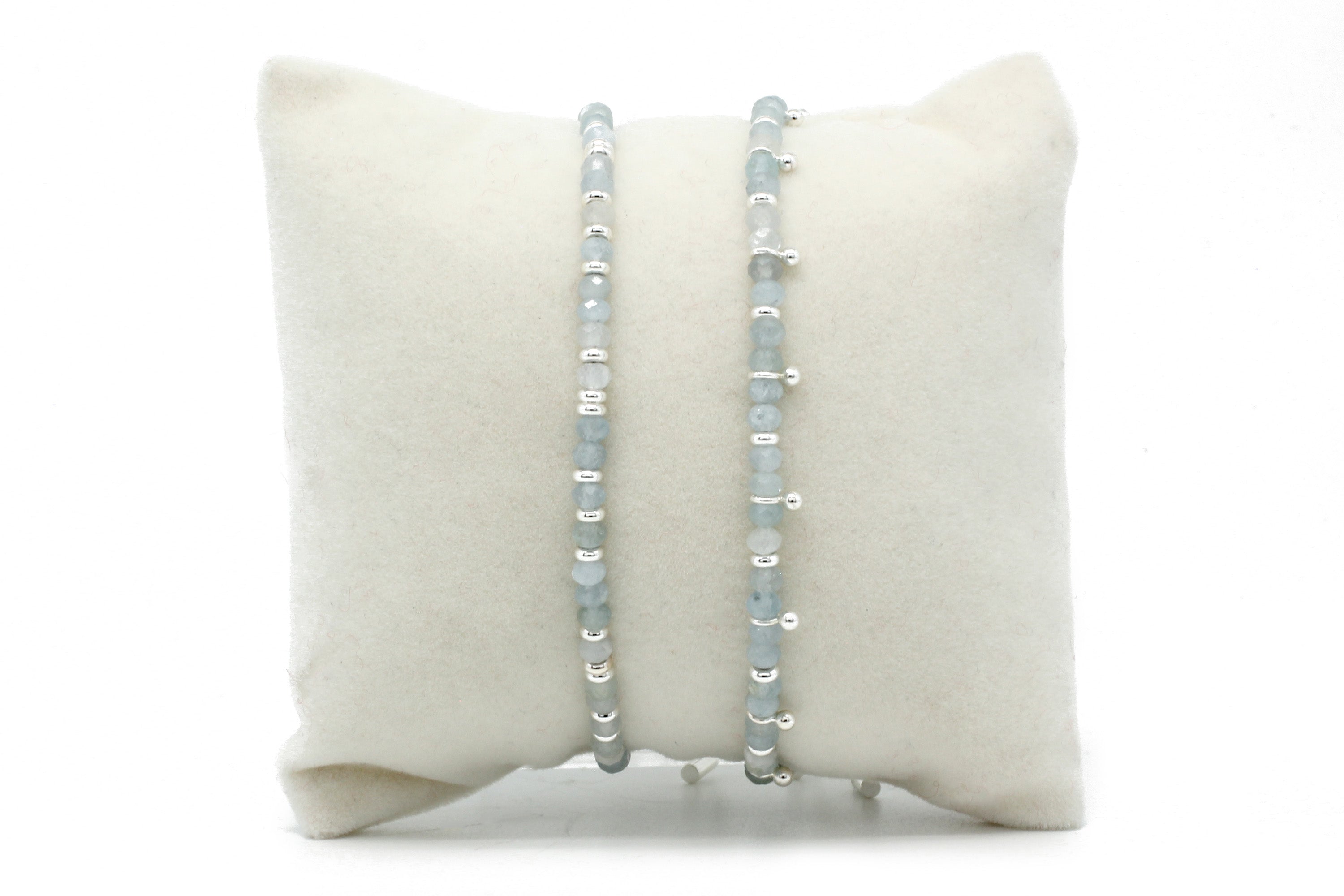 Serenity Aquamarine Bracelet Stack