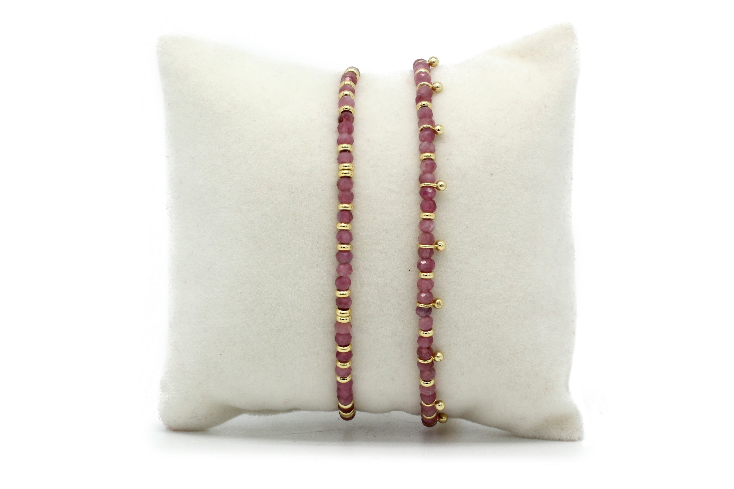 Serenity Pink Tourmaline Bracelet Stack