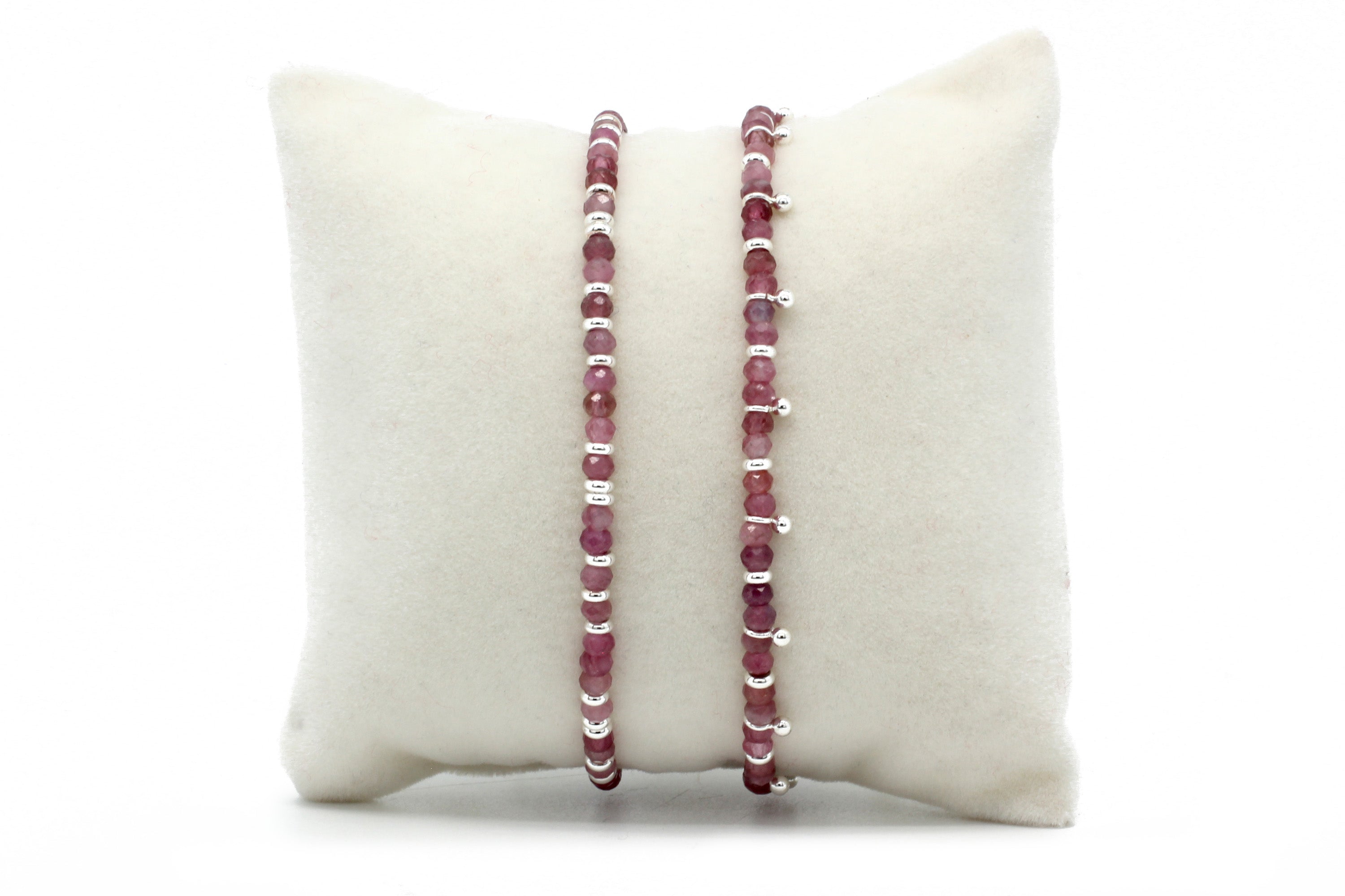 Serenity Pink Tourmaline Bracelet Stack