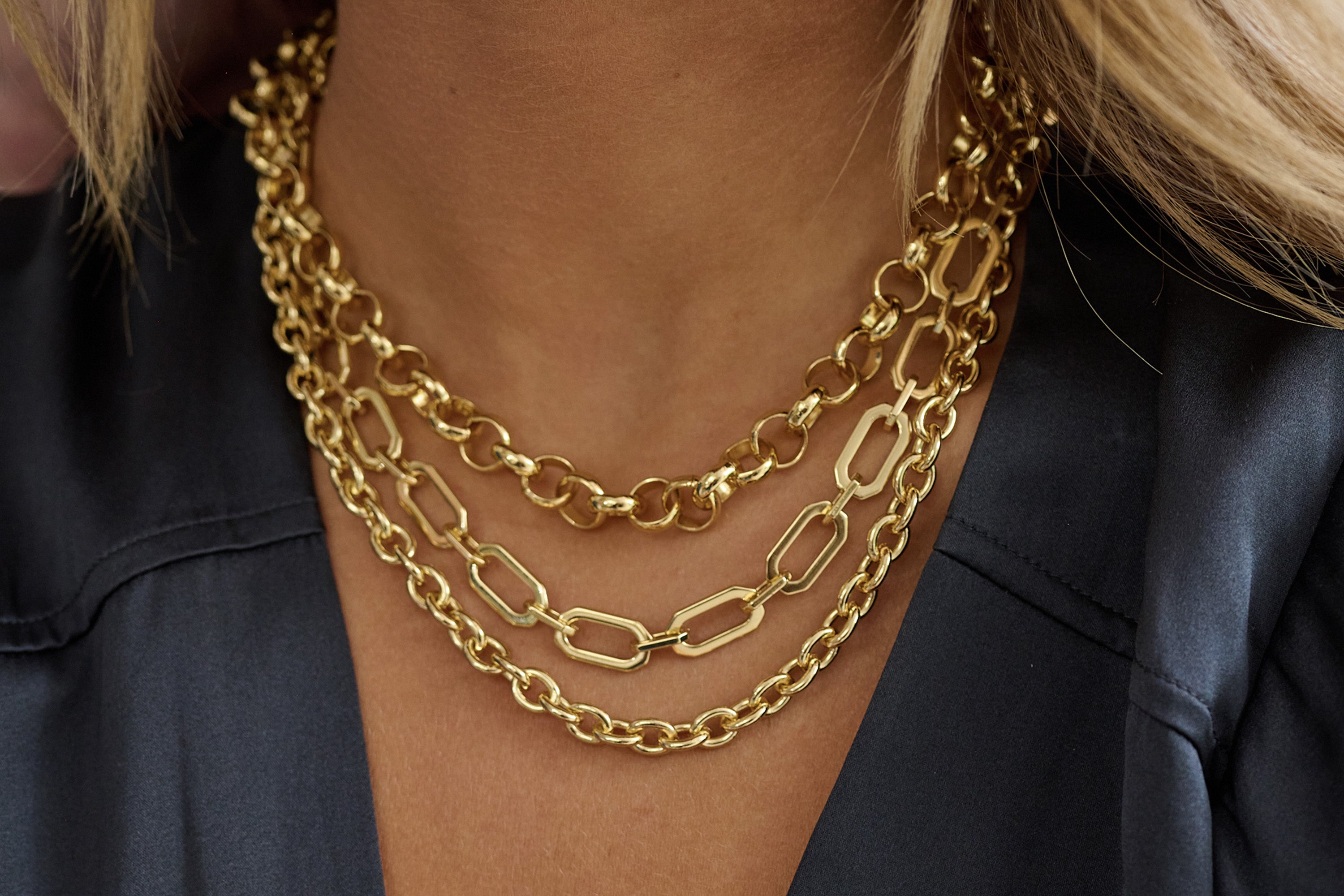 Midas Gold Chunky Chain Medium Length Necklace