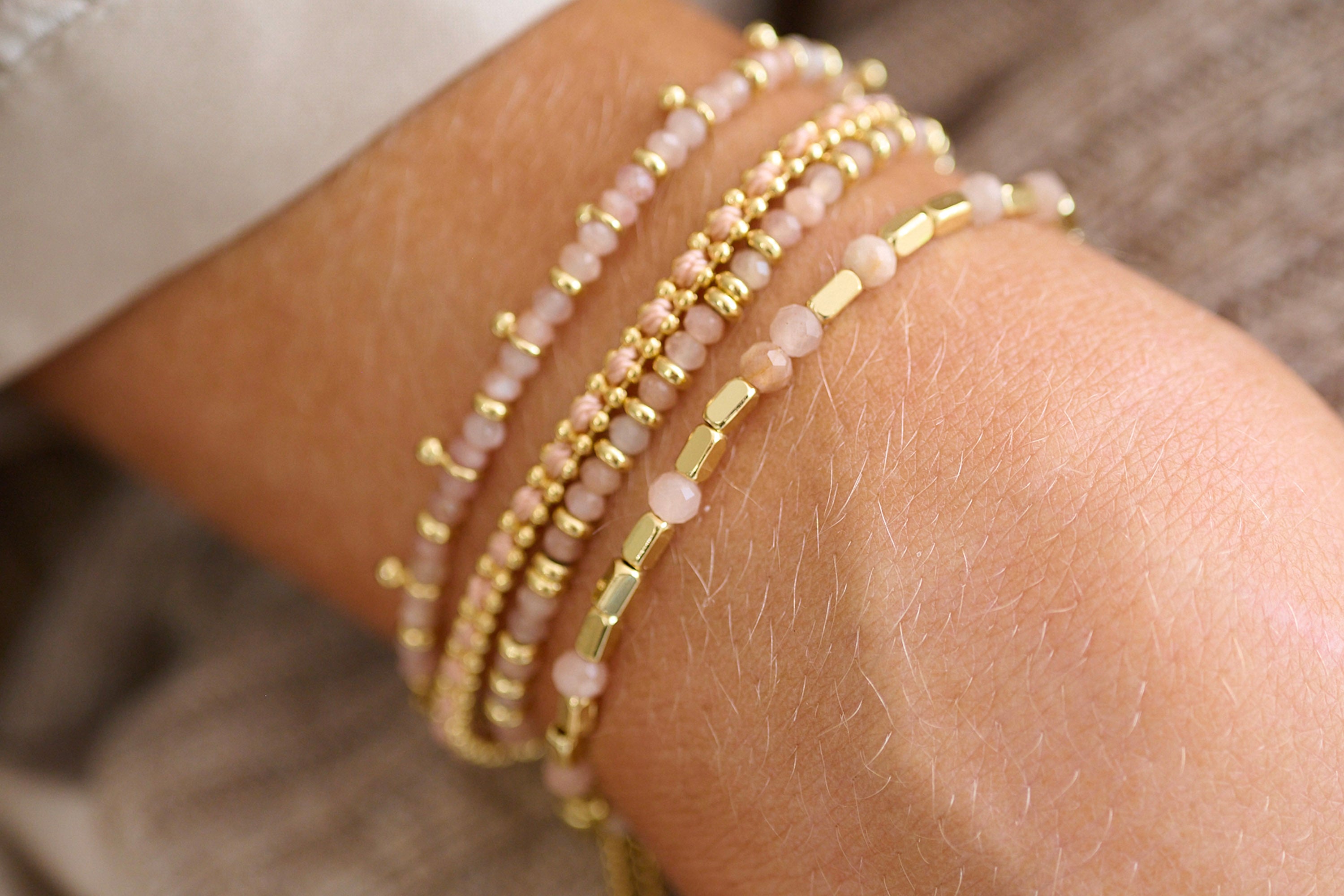 Mystical Sunstone Gold Bracelet