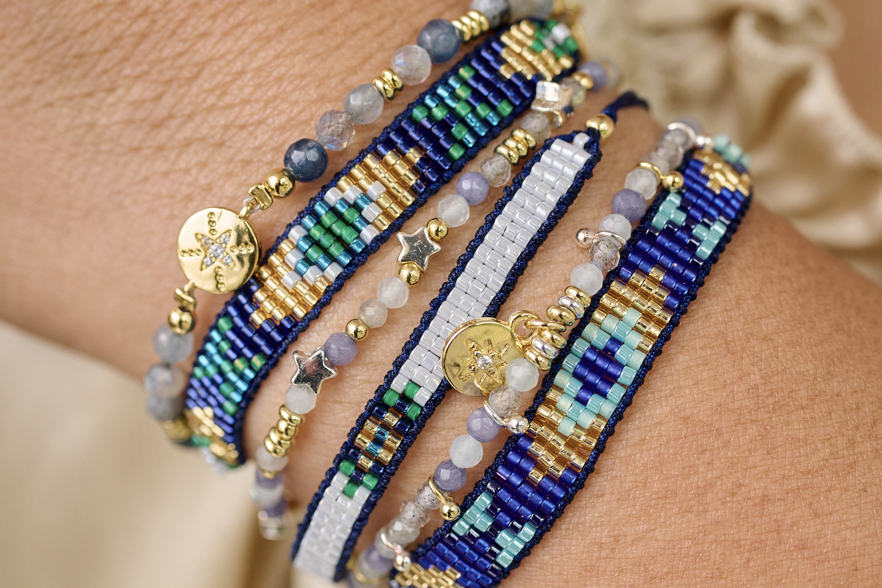 Magic Navy Friendship Beaded Bracelet