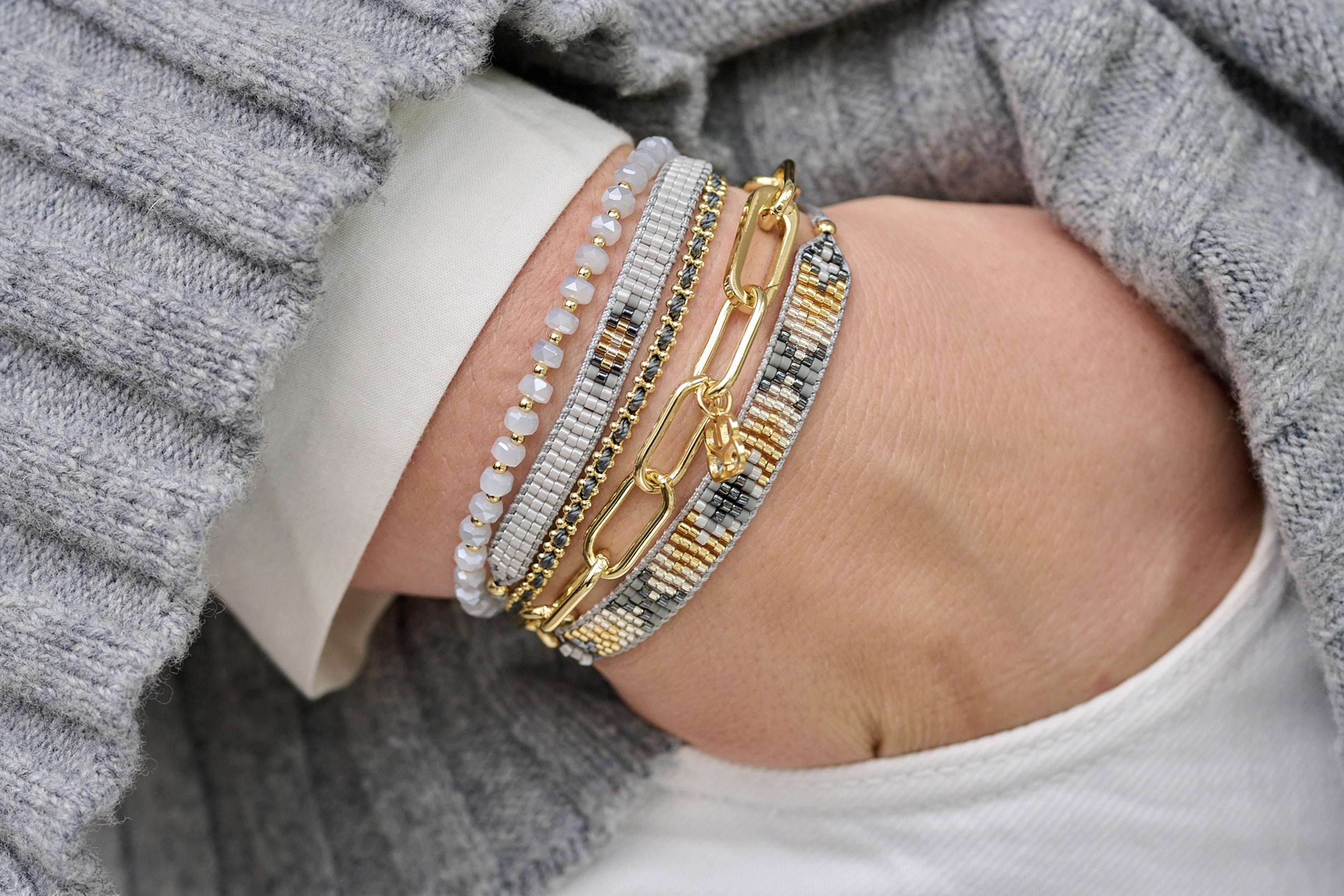 Fidda  3 Layer Bracelet Stack